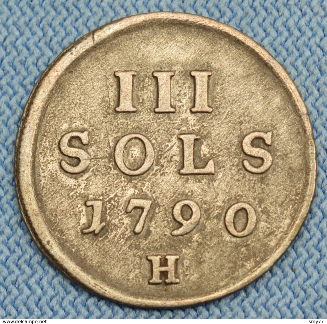 Duché De Luxembourg • 3 Sols 1790 • Léopold II • H Large / Luxemburg / Günzburg •  [24-752] - Luxembourg