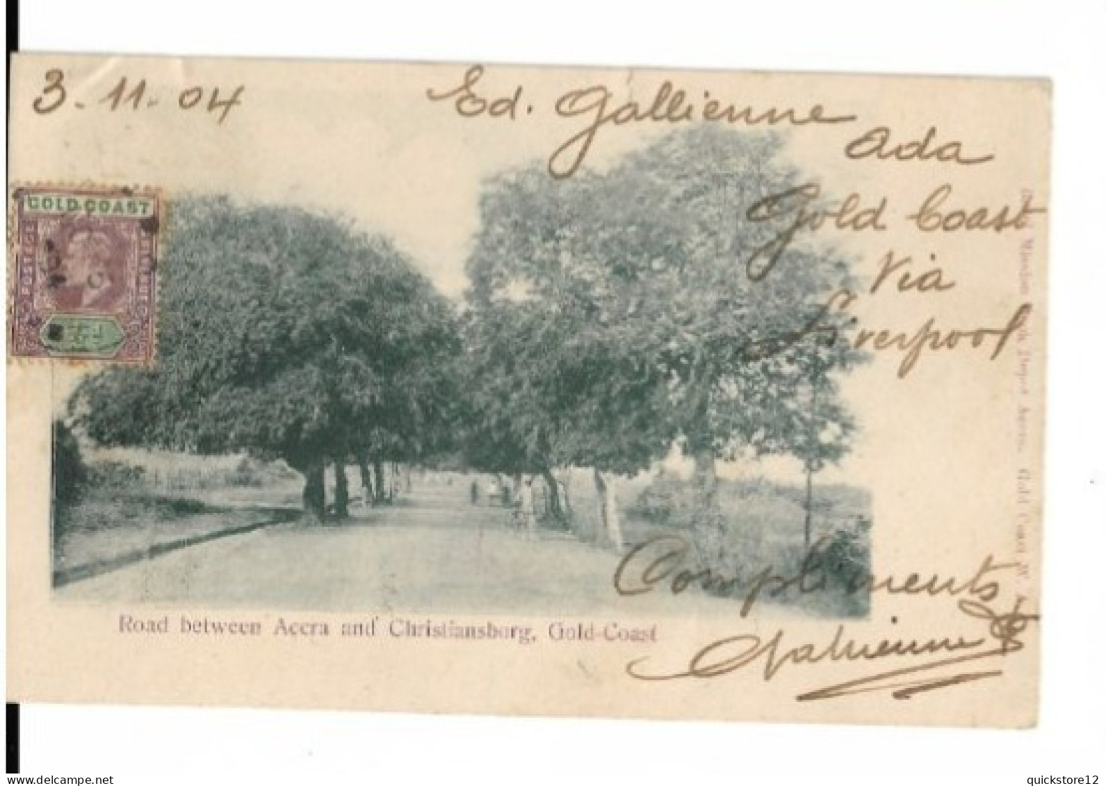 Road Between Acera And Christiansborg, Gold-Coast 7190 - Unclassified