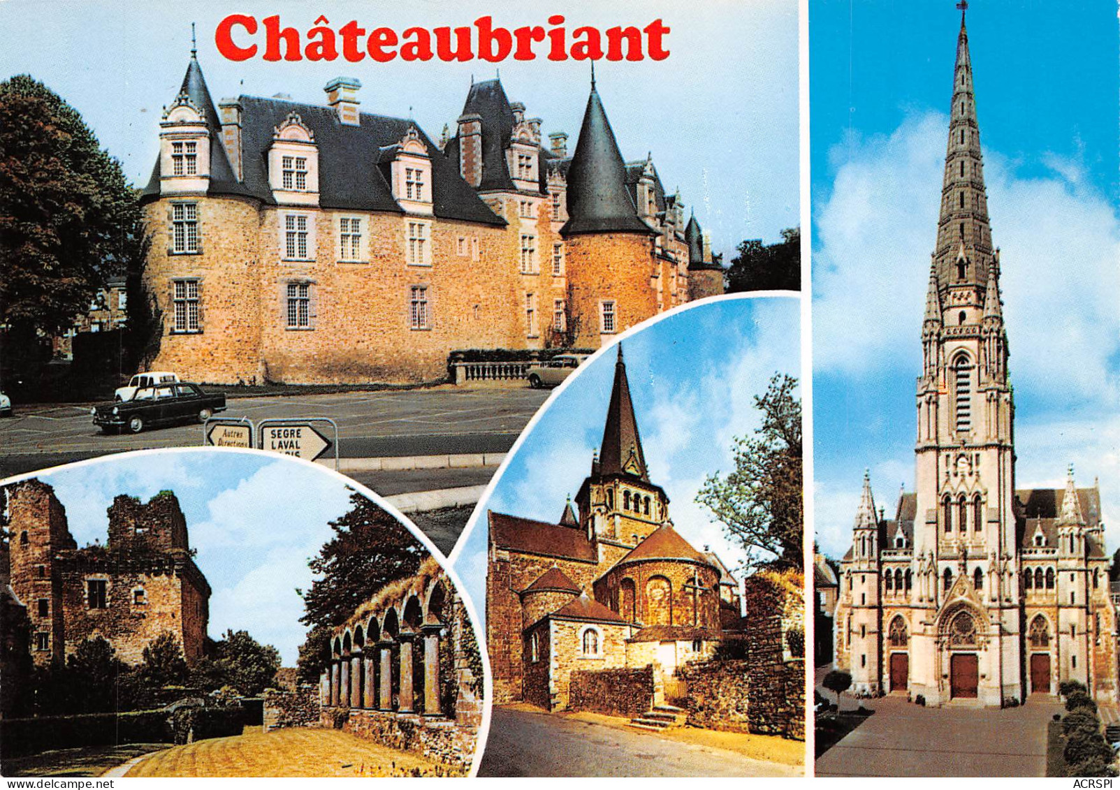 CHATEAUBRIANT  Le Château, Les Ruines Du Château-fort, L'église De St Jean De Béré     25  (scan Recto Verso)MH2929 - Châteaubriant