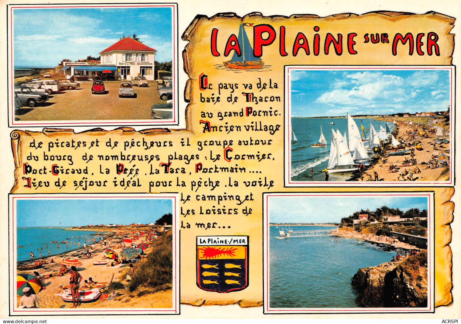 LA PLAINE SUR MER    Multivues   22 (scan Recto Verso)MH2930 - La-Plaine-sur-Mer