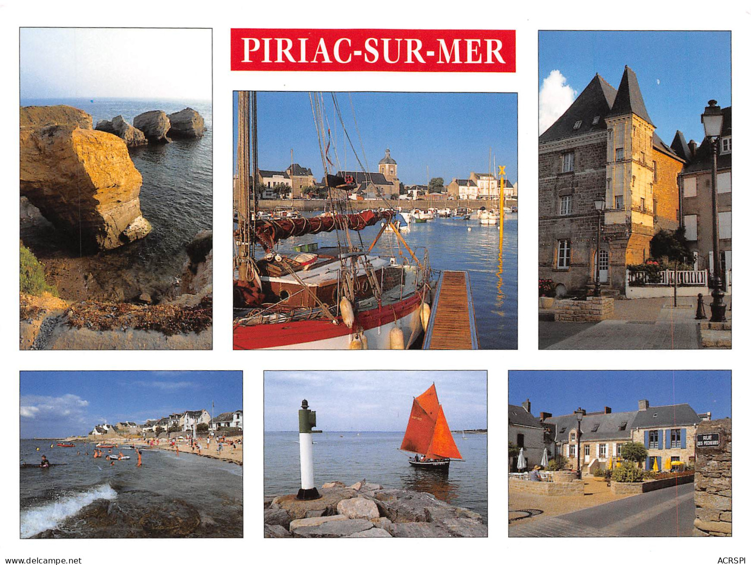 PIRIAC SUR MER   Le Port, La Plage Et Les Vieilles Maisons   32 (scan Recto Verso)MH2930 - Piriac Sur Mer
