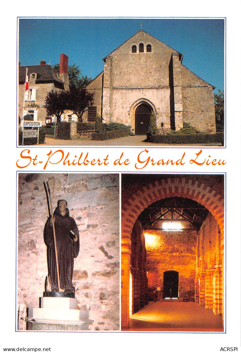 SAINT-PHILIBERT-DE-GRAND-LIEU    Eglise Abbatiale Carolingienne IX E S   40 (scan Recto Verso)MH2930 - Saint-Philbert-de-Grand-Lieu