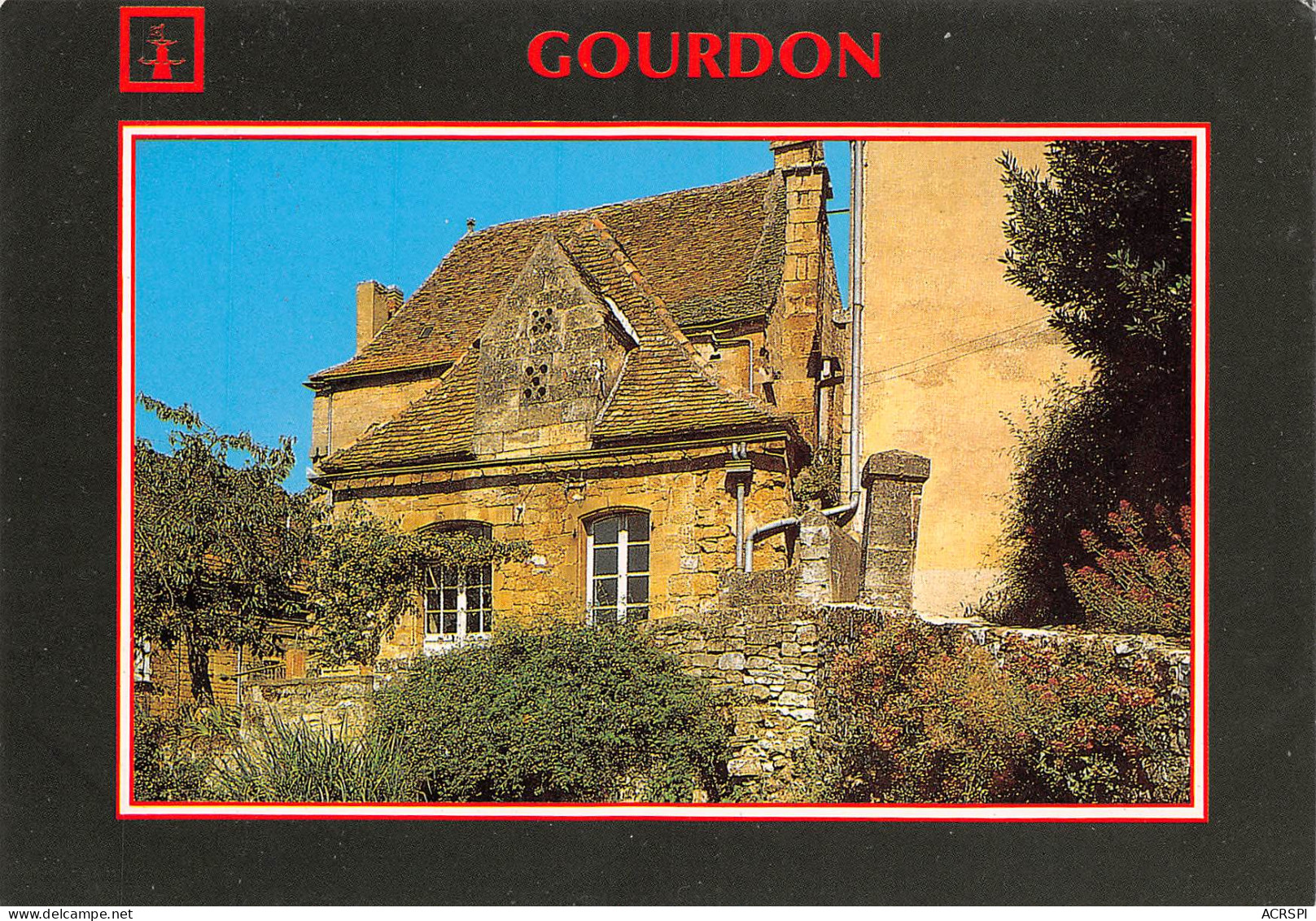 GOURDON  Une Demeure Couverte De Tuiles Brunes   14 (scan Recto Verso)MH2932 - Gourdon