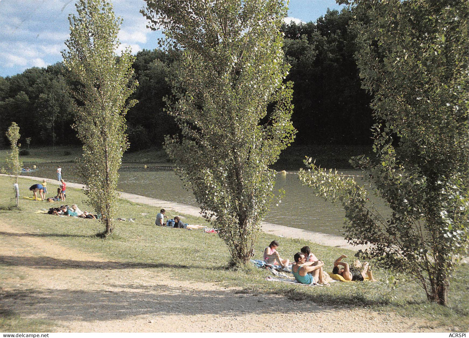 GOURDON   Le Plan D'Eau  "Ecoute S'il Pleut"     21   (scan Recto Verso)MH2932 - Gourdon