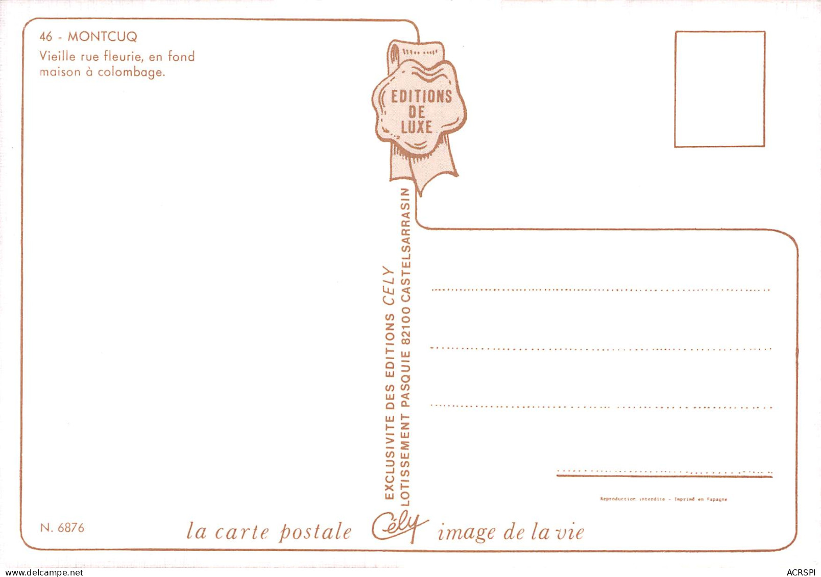 MONTCUQ   Vieille Rue Fleurie, En Fond Maison à Colombage    25   (scan Recto Verso)MH2932 - Montcuq