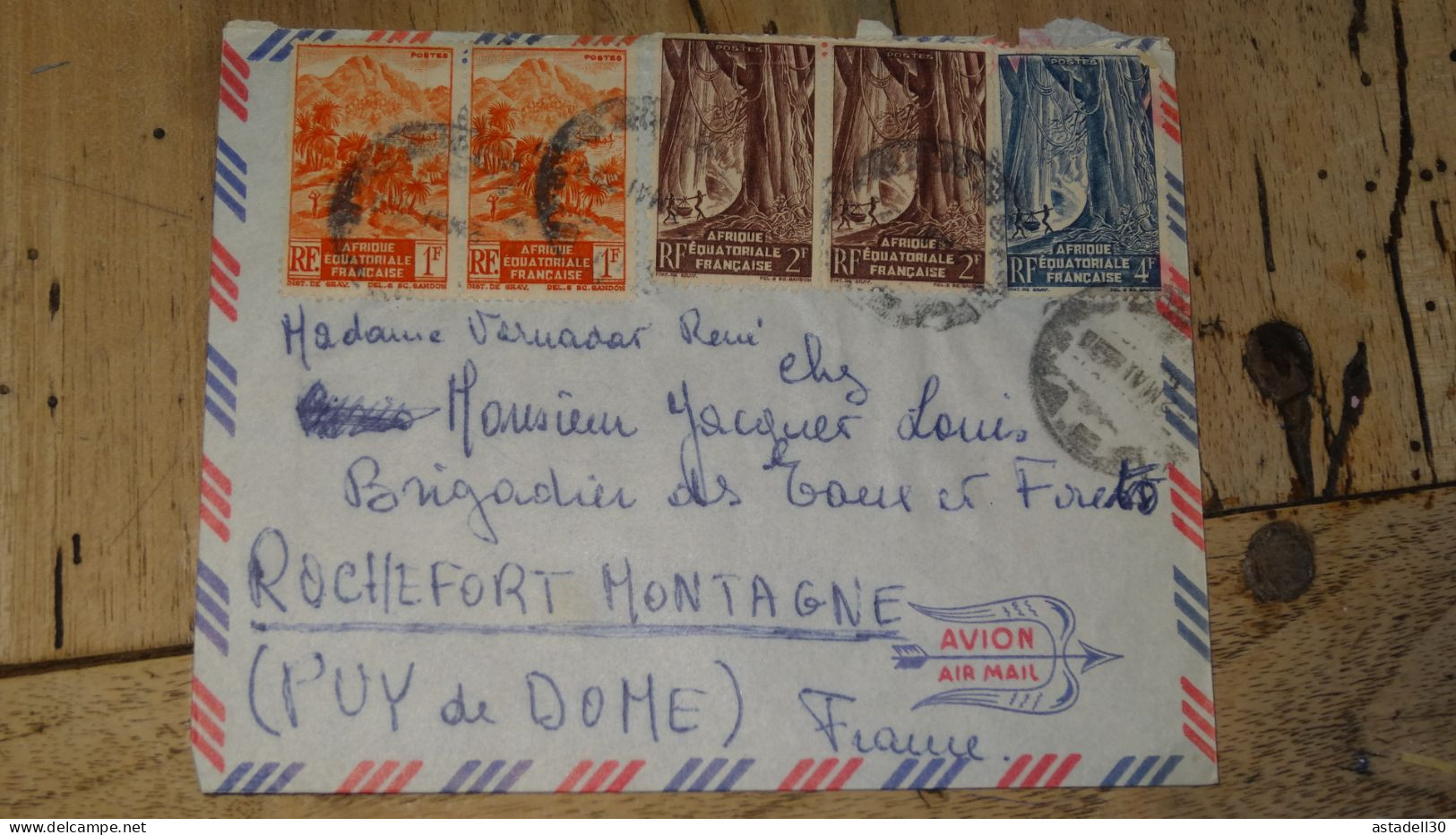 Enveloppe AEF, Bangui ............ Boite1 .............. 240424-321 - Brieven En Documenten