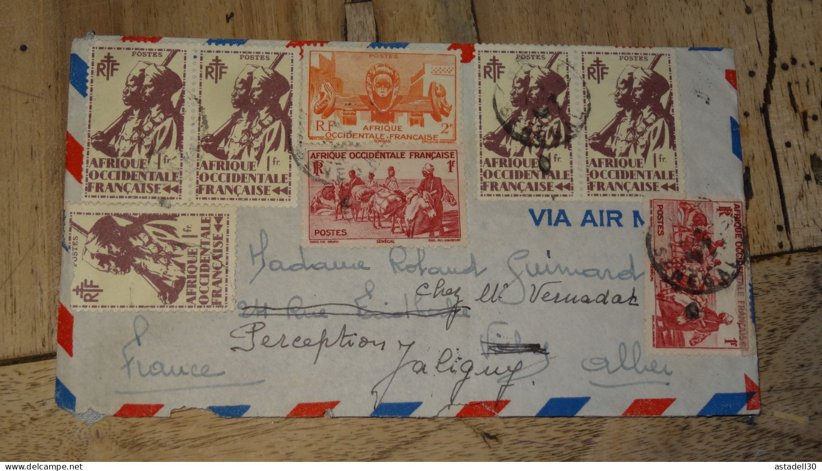 Enveloppe AOF, SENEGAL, Dakar 1948 ............ Boite1 .............. 240424-322 - Briefe U. Dokumente