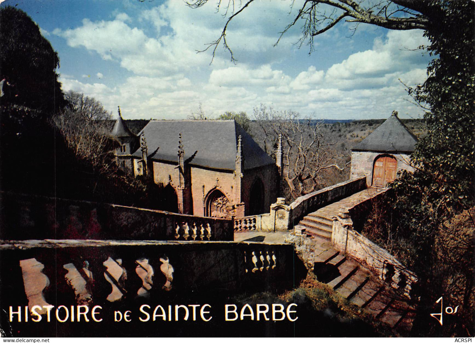 LE FAOUET  Chapelle De Sainte Barbe L'histoire De Ste Barbe     33  (scan Recto Verso)MH2938 - Le Faouet