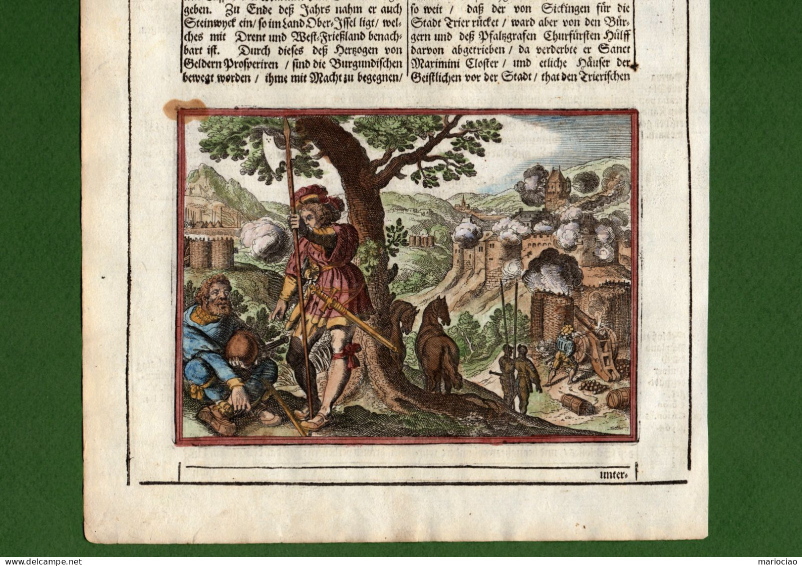 ST-DE LANDSTUHL Belagerung Der Burg Nanstein (Franz Von Sickingen) -Merian 1660 - Estampes & Gravures