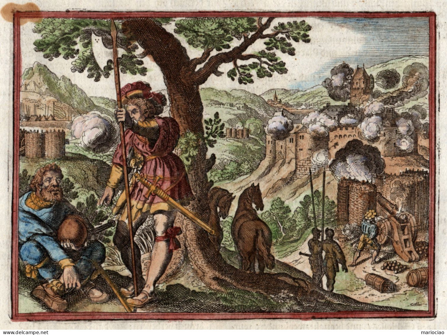 ST-DE LANDSTUHL Belagerung Der Burg Nanstein (Franz Von Sickingen) -Merian 1660 - Stiche & Gravuren