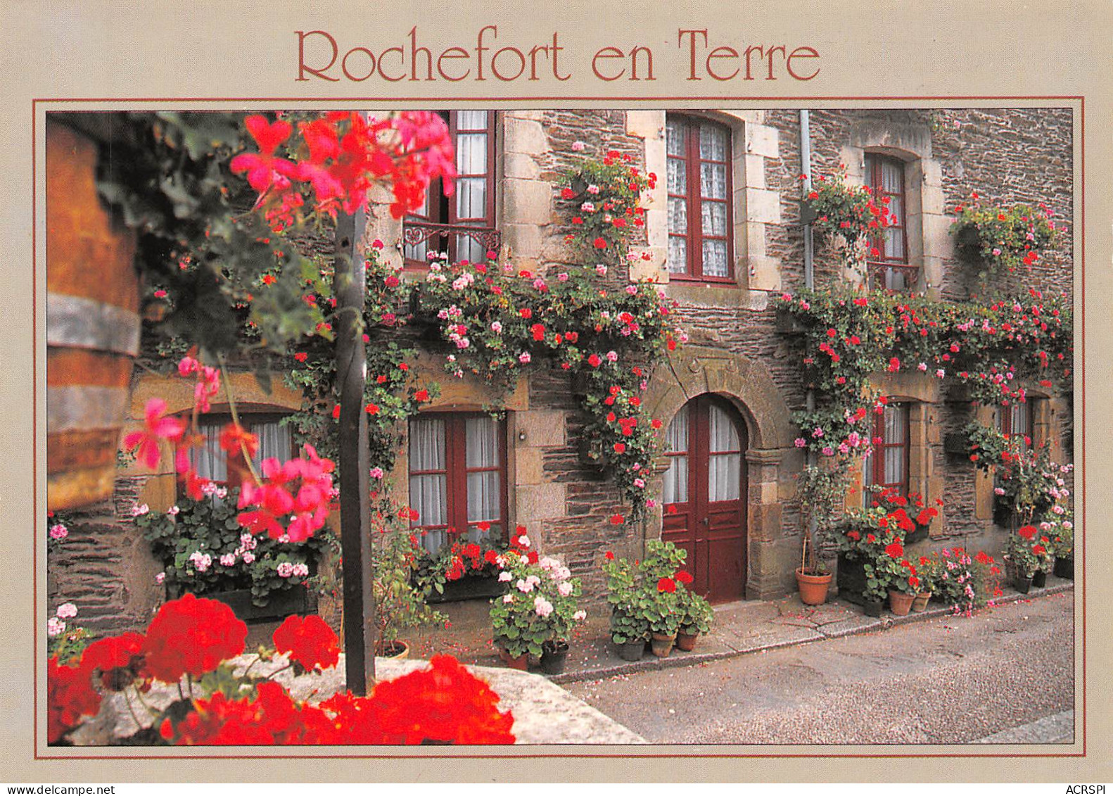 ROCHEFORT EN TERRE  La Place Du Puits, Les Maisons Fleuries    23 (scan Recto Verso)MH2940 - Rochefort En Terre