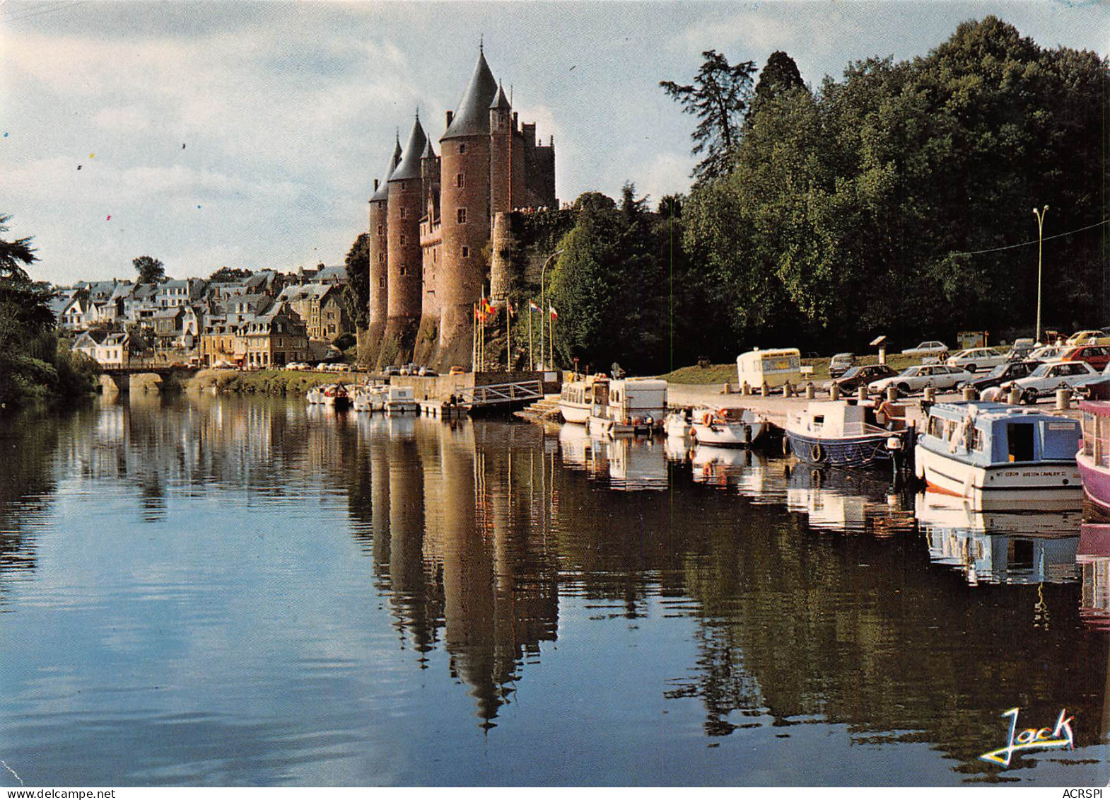 JOSSELIN  Le Château De Rohan Sur Les Rives De L'Oust      18 (scan Recto Verso)MH2942 - Josselin