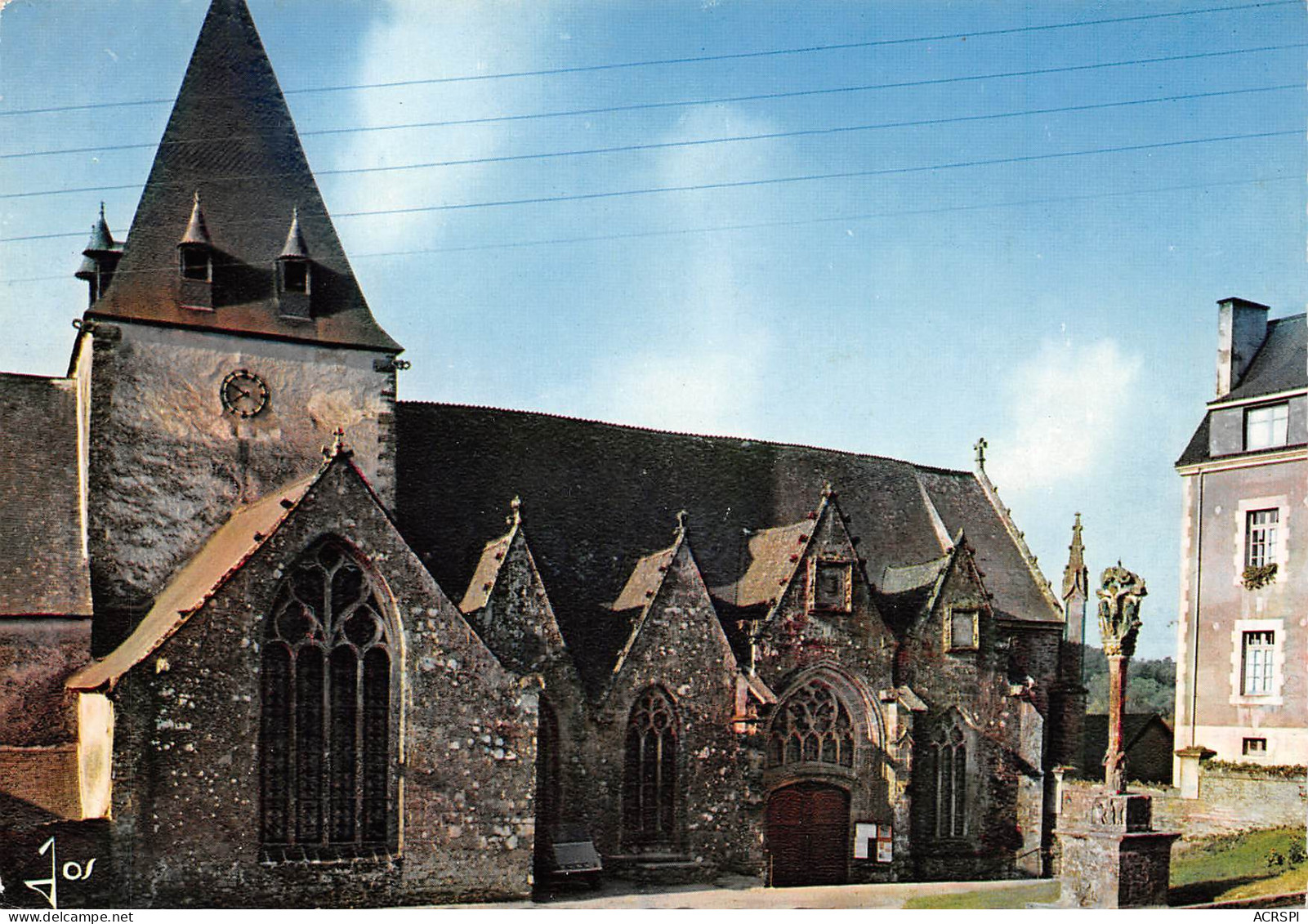 ROCHEFORT EN TERRE  L'église Notre Dame De La Tronchaye - La Façade Nord   13 (scan Recto Verso)MH2943 - Rochefort En Terre