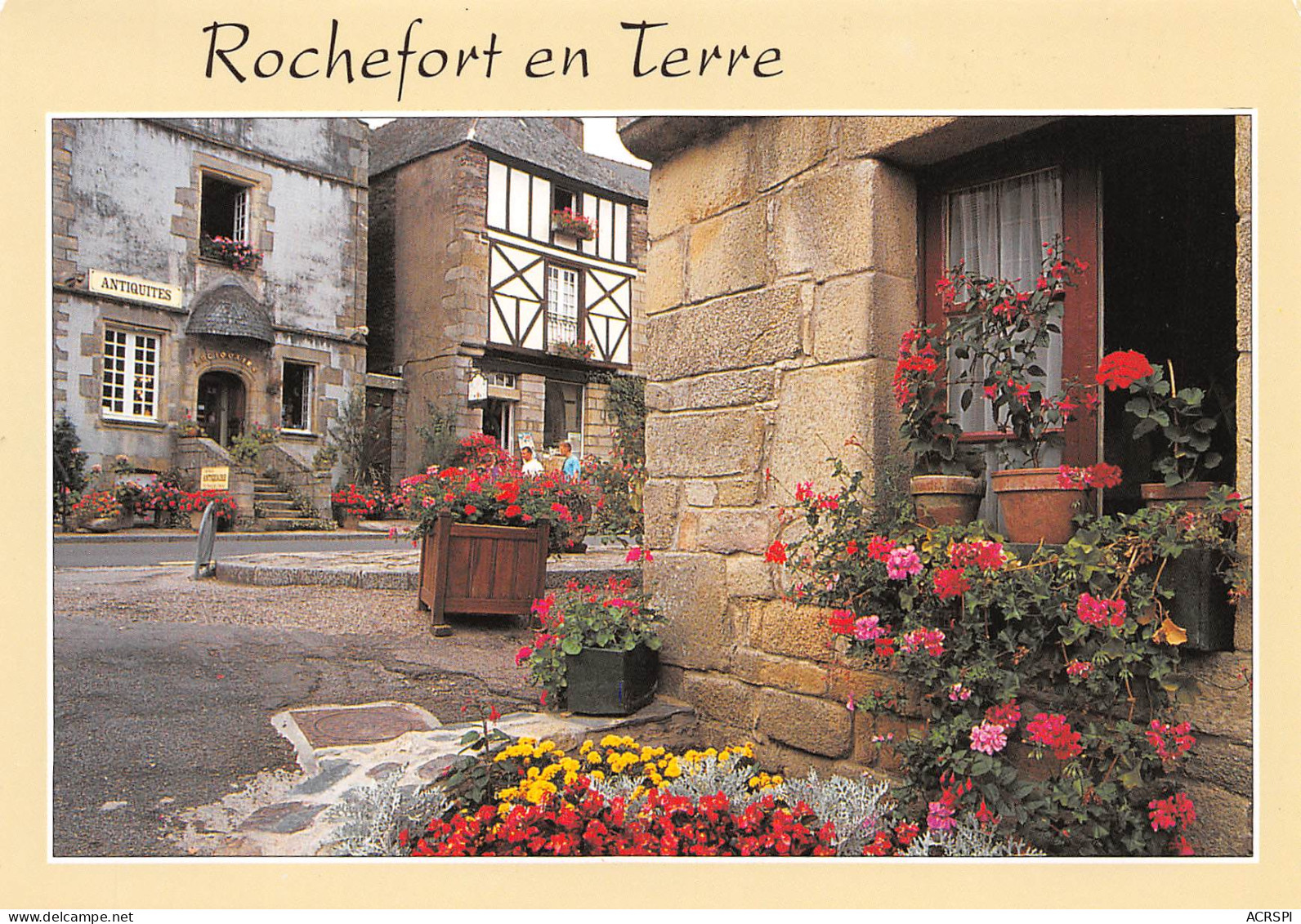 ROCHEFORT EN TERRE  Les Maisons Fleuries De Géranium-lierre    7 (scan Recto Verso)MH2944 - Rochefort En Terre