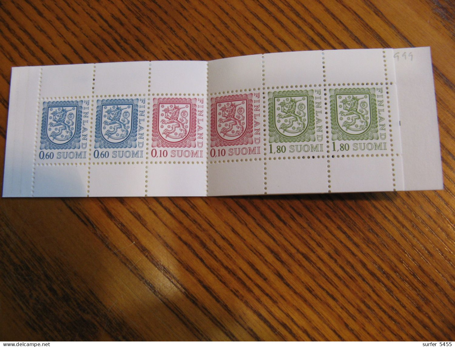 FINLANDE CARNET N° 999a NEUF** LUXE - MNH - COTE YVERT 2012 : 3,50 EUROS - Unused Stamps