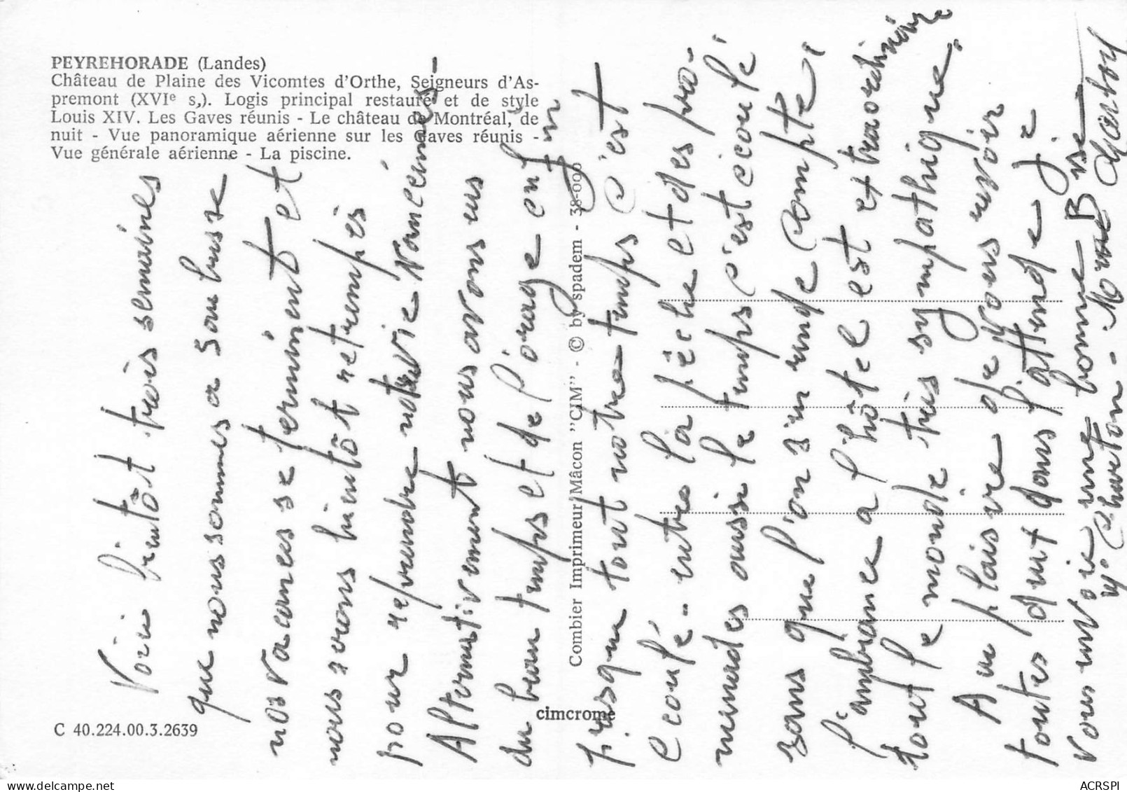 PEYREHORADE   Cinq Vues    23 (scan Recto Verso)MH2949 - Peyrehorade