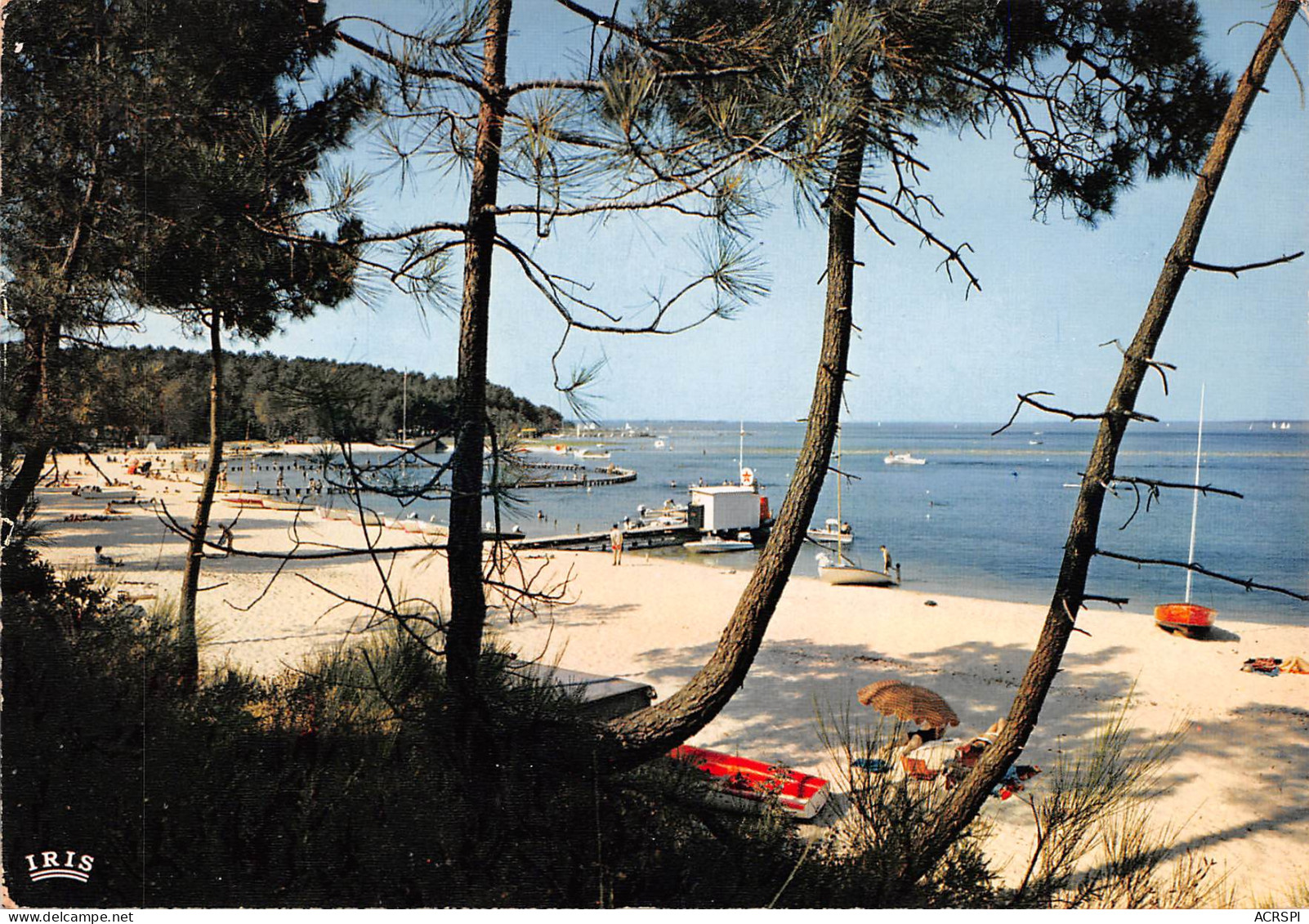 BISCAROSSE  Port Maguide , La Plage Au Bord Du Lac     24 (scan Recto Verso)MH2950 - Biscarrosse