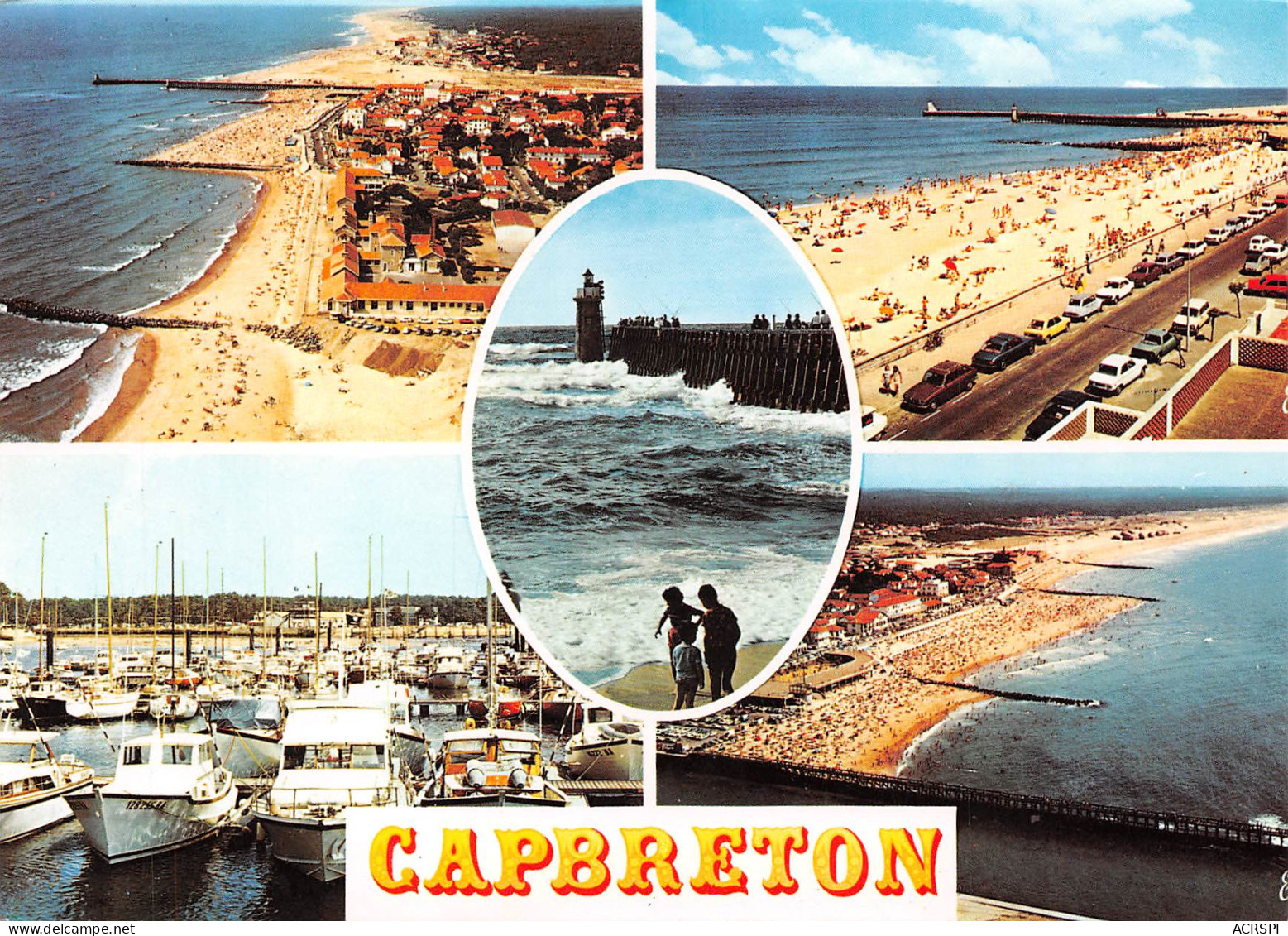 CAPBRETON  La Grande Plage, Le Nouveau Port Et La Nouvelle Digue   28 (scan Recto Verso)MH2951 - Capbreton