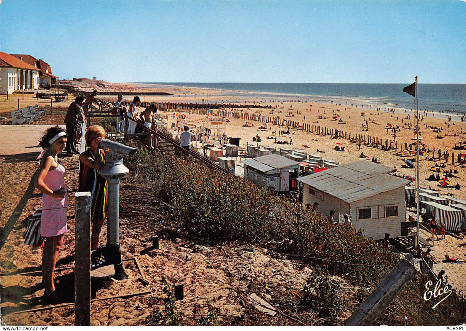 MIMIZAN PLAGE  Vue Sur Les Deux Grandes Plages Avec La Sortie Du Courant    23 (scan Recto Verso)MH2952 - Mimizan Plage