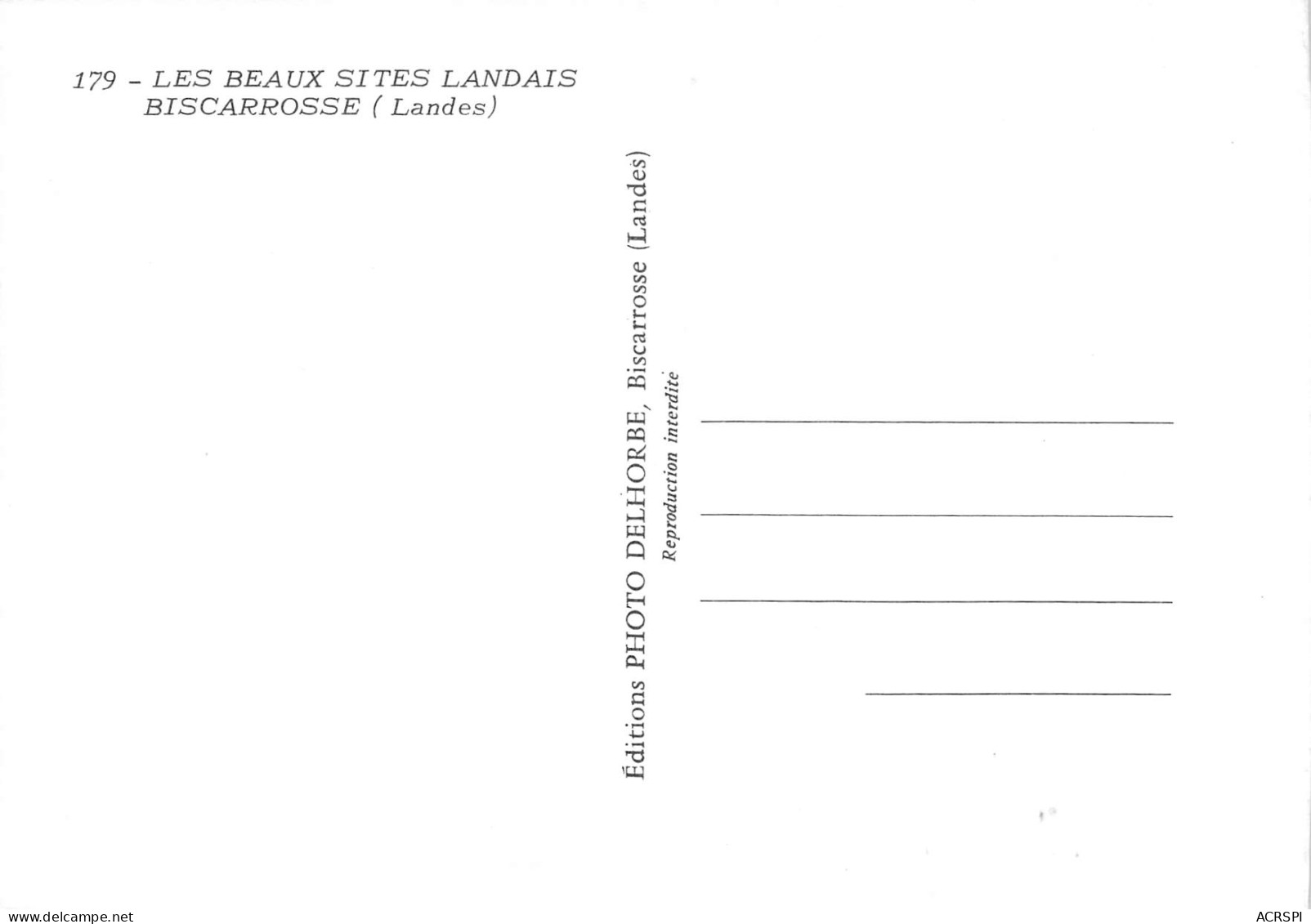 BISCAROSSE  Quatre Vues De La Baie D'Ispe     36 (scan Recto Verso)MH2952 - Biscarrosse