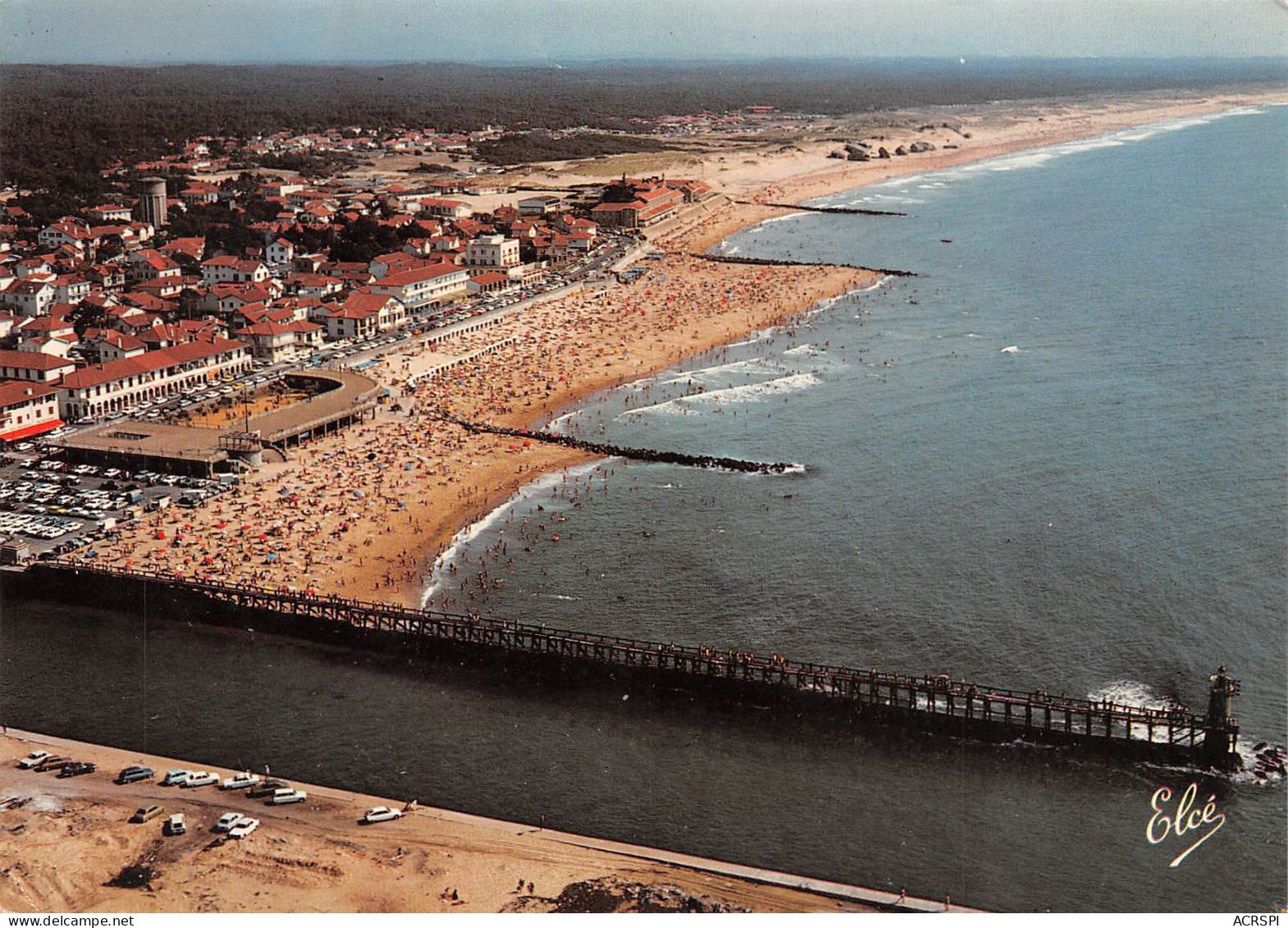 CAPBRETON  Vue Générale De La Grande Plage Avec L'estacade    40 (scan Recto Verso)MH2953 - Capbreton