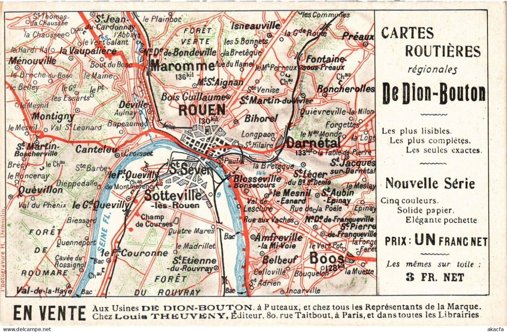 PC ADVERTISEMENT DION-BOUTON AUTOMOBILE (a57343) - Autres & Non Classés