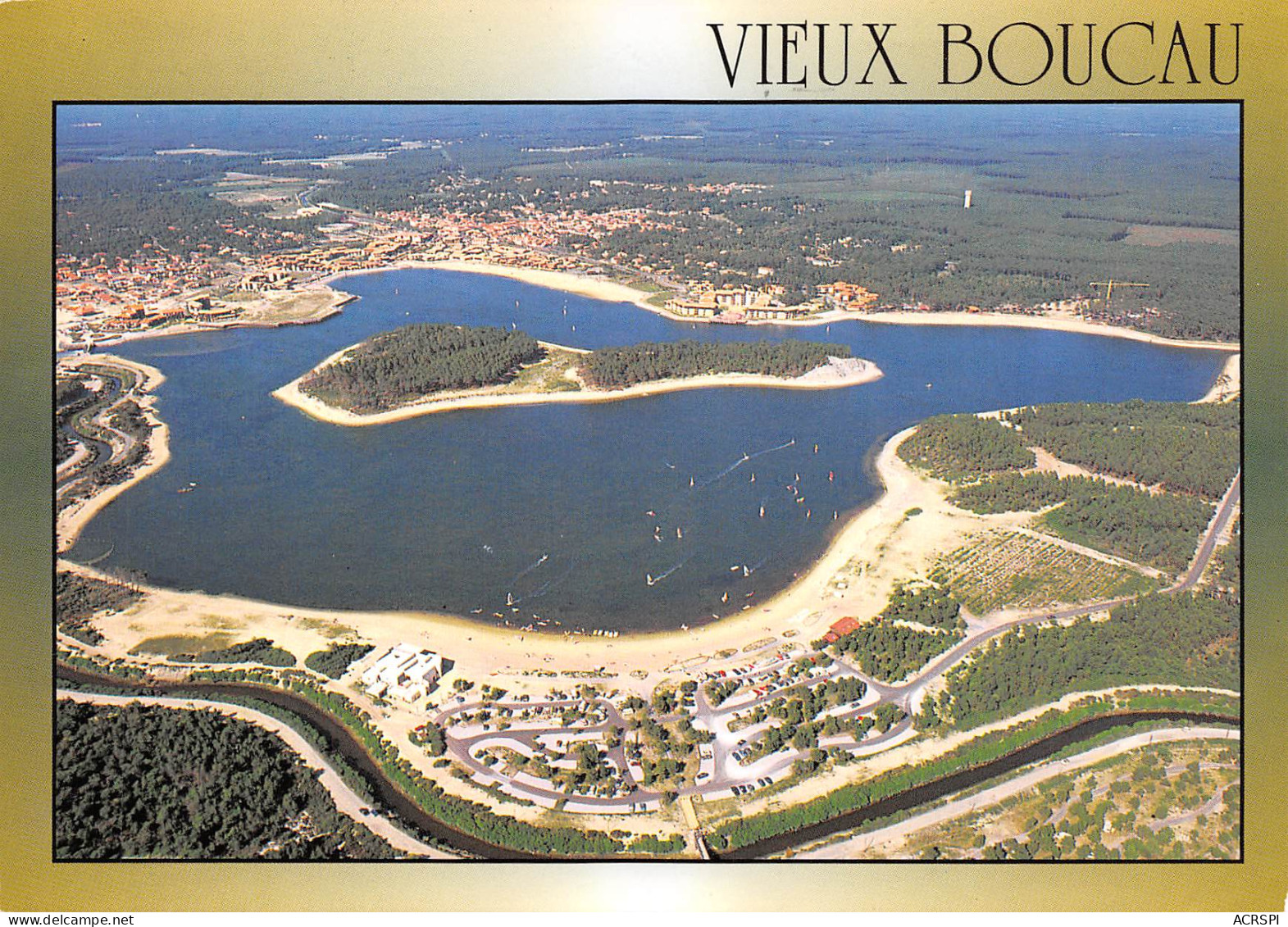 VIEUX BOUCAU  Vue Aérienne   14 (scan Recto Verso)MH2954 - Vieux Boucau