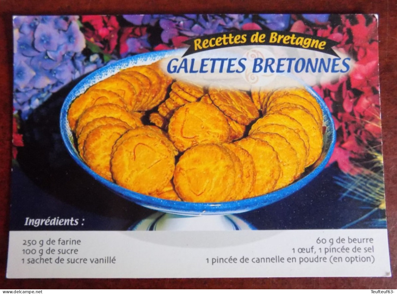 Cpm Recette Des Galettes Bretonnes - Recettes (cuisine)