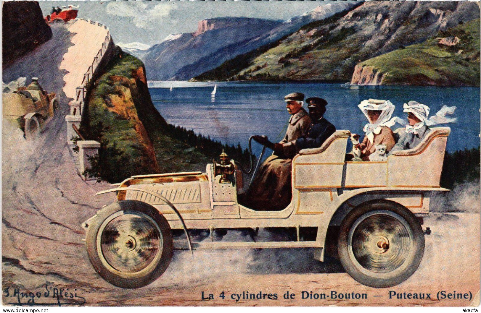 PC ADVERTISEMENT DION-BOUTON AUTOMOBILE (a57332) - Autres & Non Classés