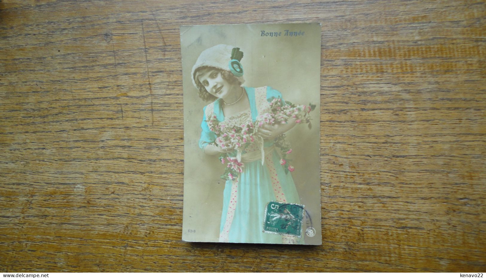 Ancienne Carte , Silhouette Ou Portrait D'une Jeune Fille - Silhouette - Scissor-type