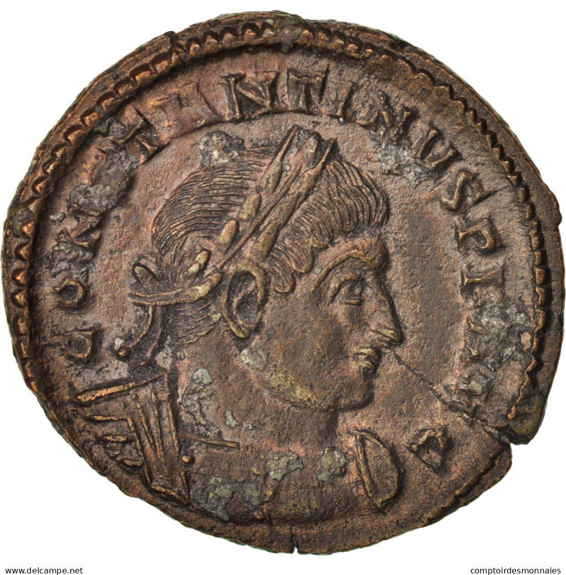 Monnaie, Constantin I, Nummus, 317, Trèves, TTB+, Cuivre, RIC:135 B - The Christian Empire (307 AD Tot 363 AD)