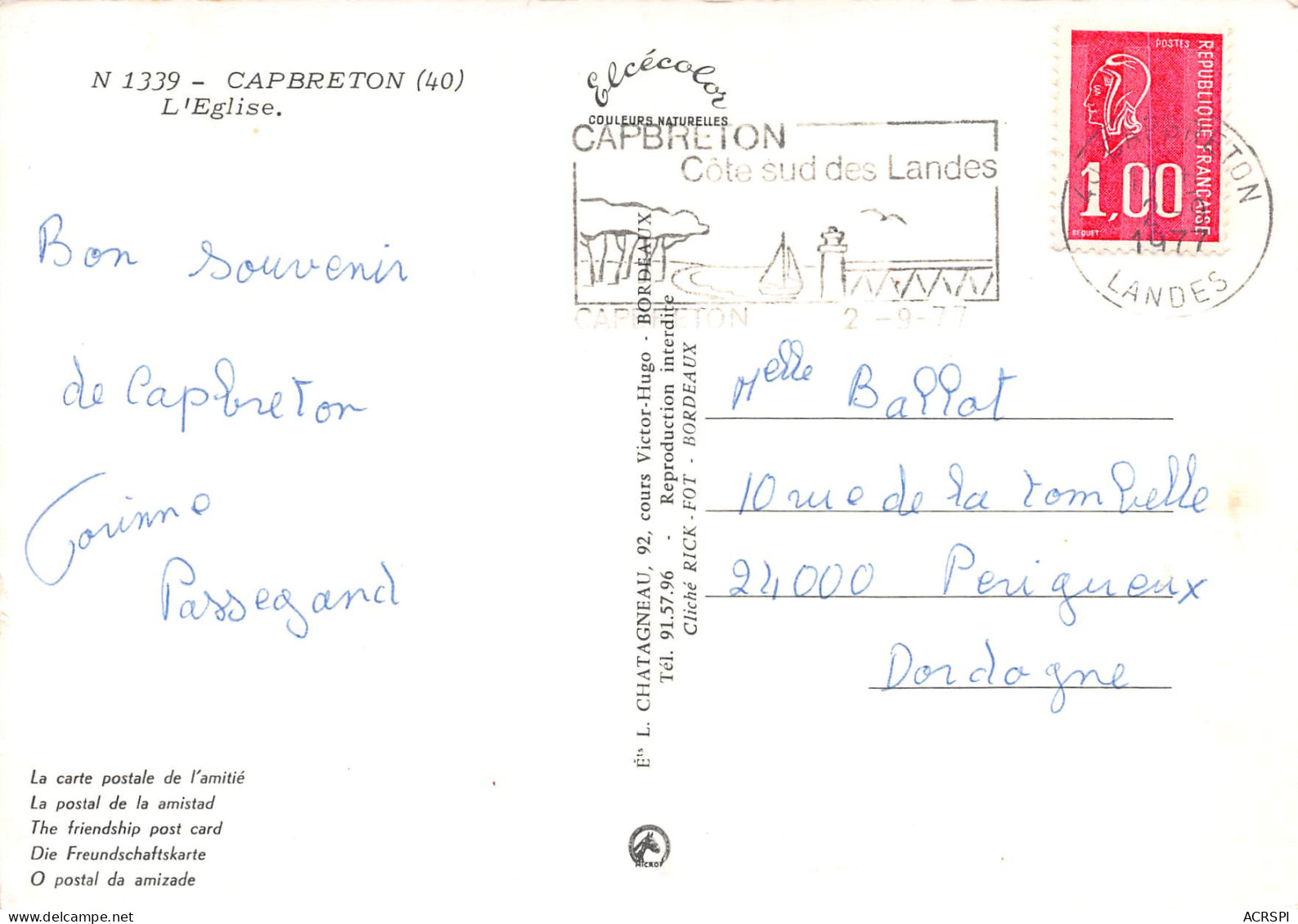 CAPBRETON   L'Eglise      10 (scan Recto Verso)MH2957 - Capbreton