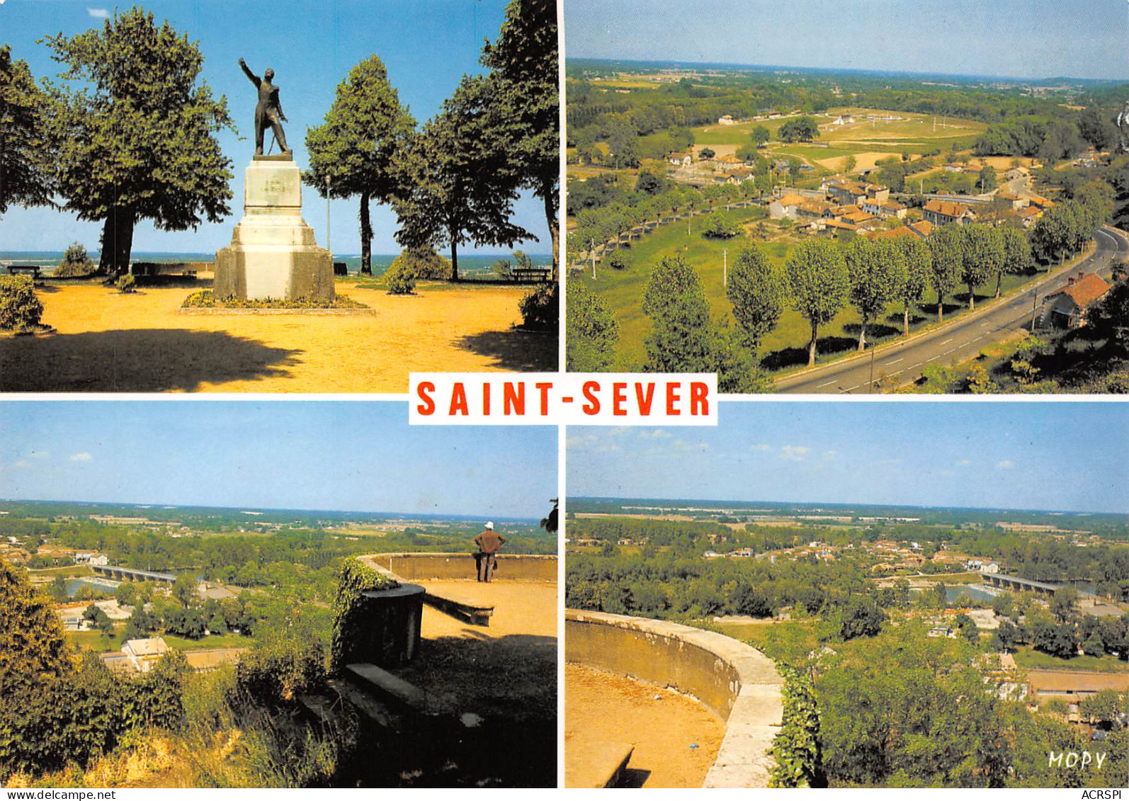 SAINT SEVER  Le Belvédère De Morlanne Statue Général Lamarque    13 (scan Recto Verso)MH2957 - Saint Sever