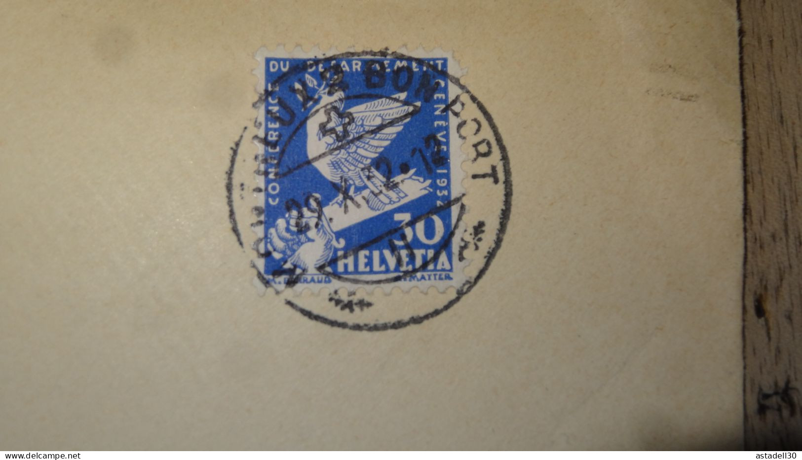 Enveloppe SUISSE, Montreux 1932 ............ Boite1 .............. 240424-327 - Briefe U. Dokumente