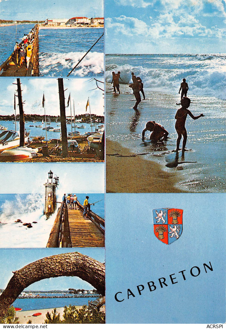 CAPBRETON  La Jetée, Le Port, L'estacade, La Plage Du Bourret    40 (scan Recto Verso)MH2959 - Capbreton