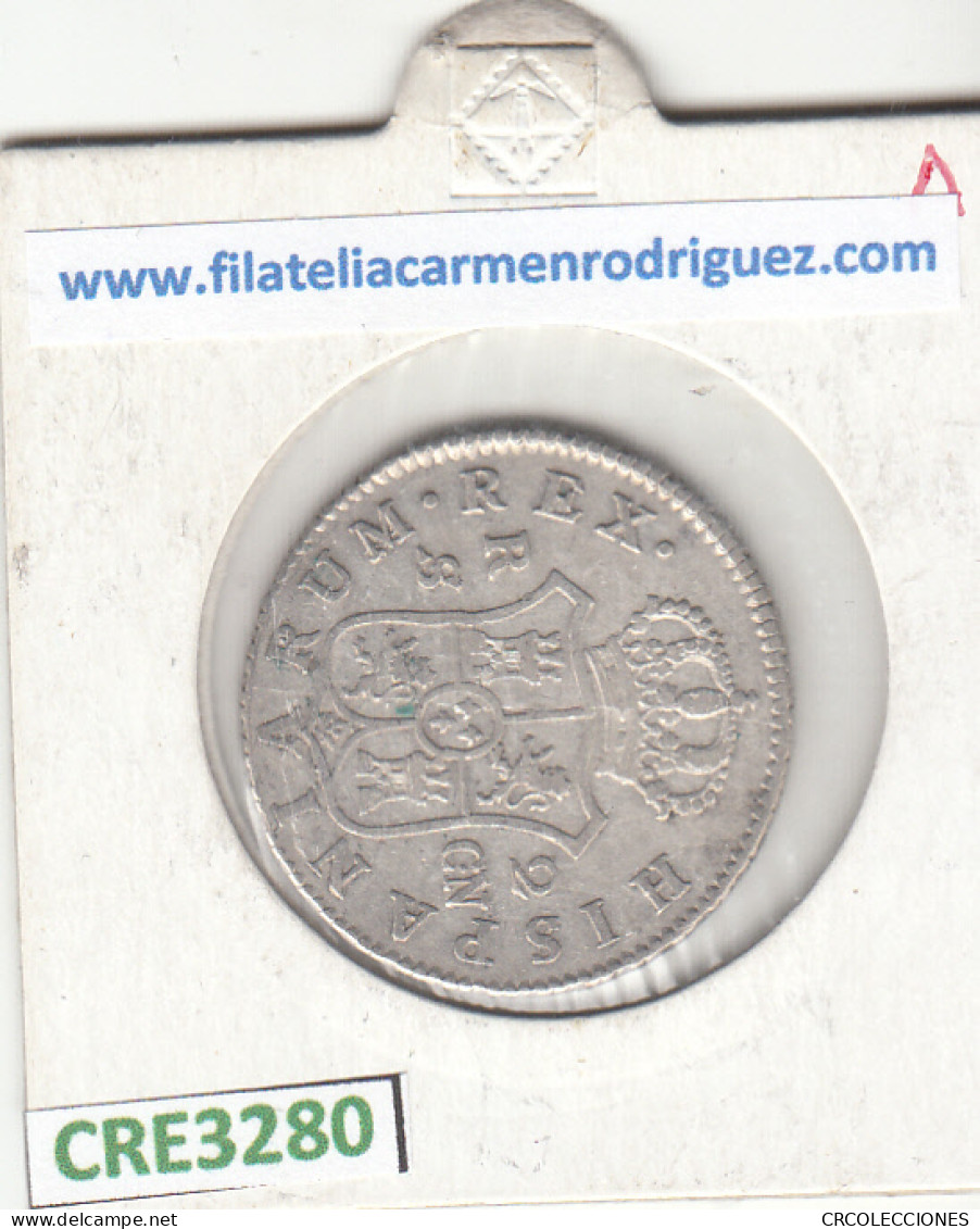 CRE3280 MONEDA ESPAÑA CARLOS IV 2 REALES 1801 SEVILLA BO PLATA MBC - Andere & Zonder Classificatie