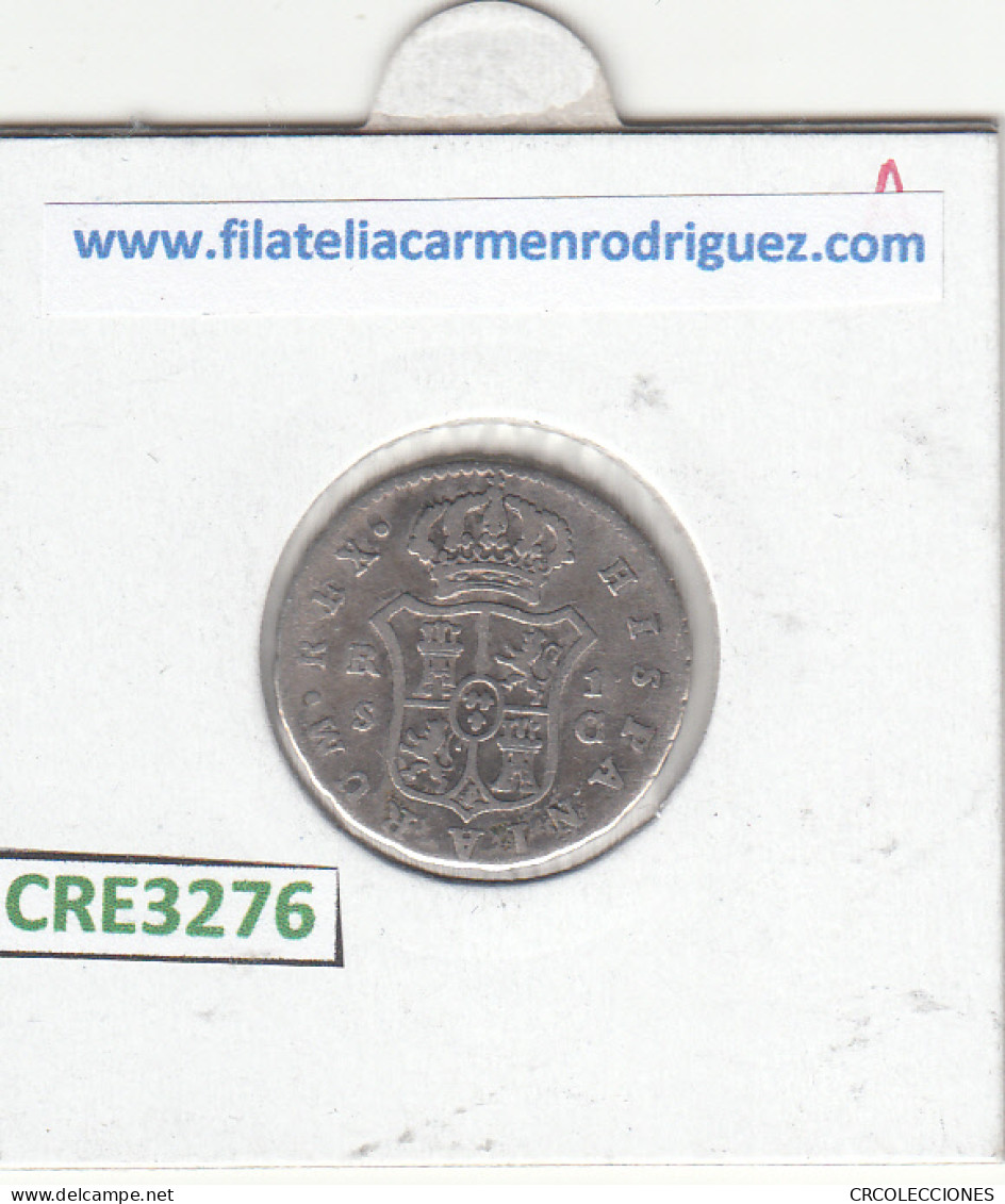 CRE3276 MONEDA ESPAÑA CARLOS III 1 REAL 1788 SEVILLA PLATA BC - Altri & Non Classificati