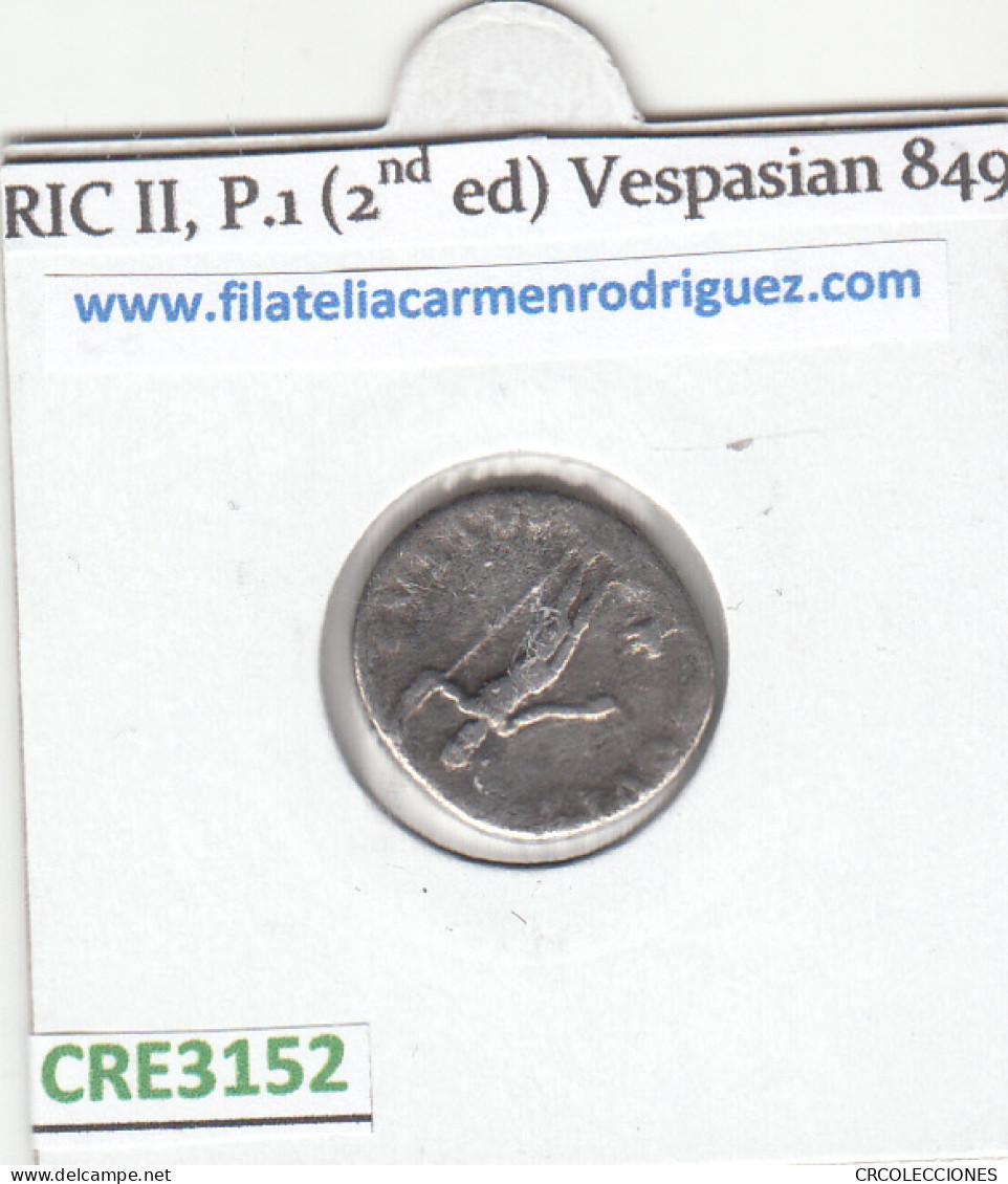 CRE3152 MONEDA ROMAMA DENARIO VER DESCRIPCION EN FOTO - Other & Unclassified