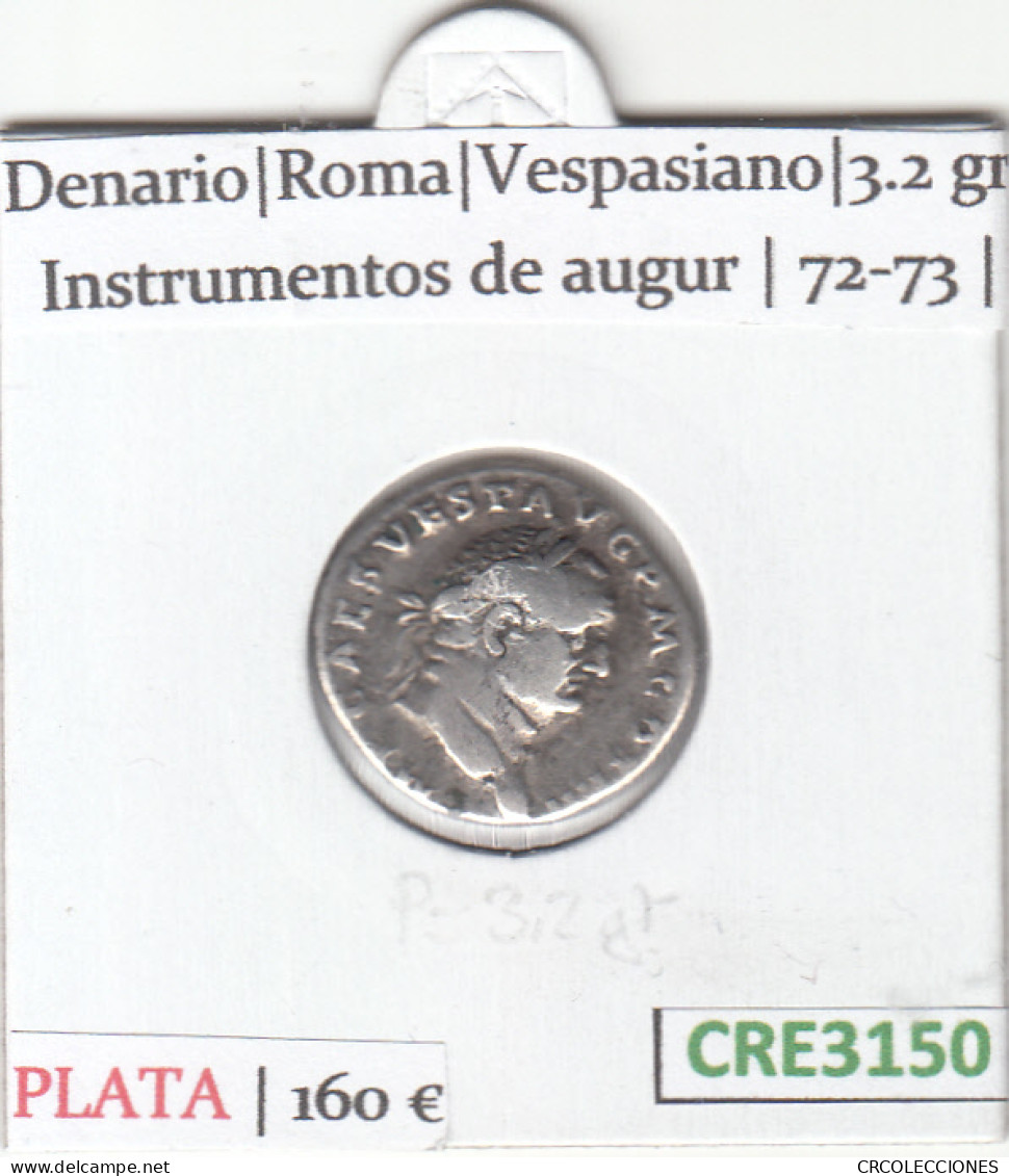 CRE3150 MONEDA ROMAMA DENARIO VER DESCRIPCION EN FOTO - Andere & Zonder Classificatie