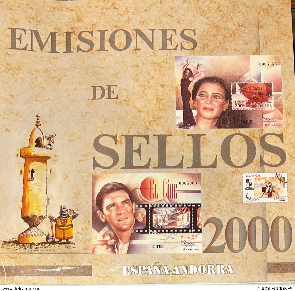 L054 ALBUM DE SELLOS ESPAÑA Y ANDORRA 2000 (INCLUYE LOS SELLOS) - Otros & Sin Clasificación