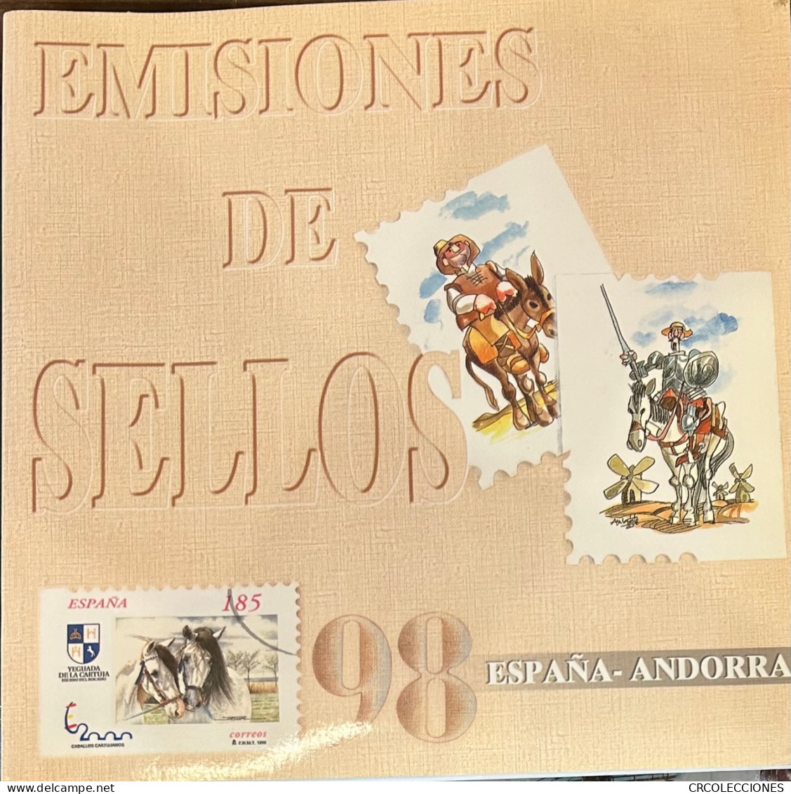 L052 ALBUM DE SELLOS ESPAÑA Y ANDORRA 1998 (INCLUYE LOS SELLOS) - Altri & Non Classificati