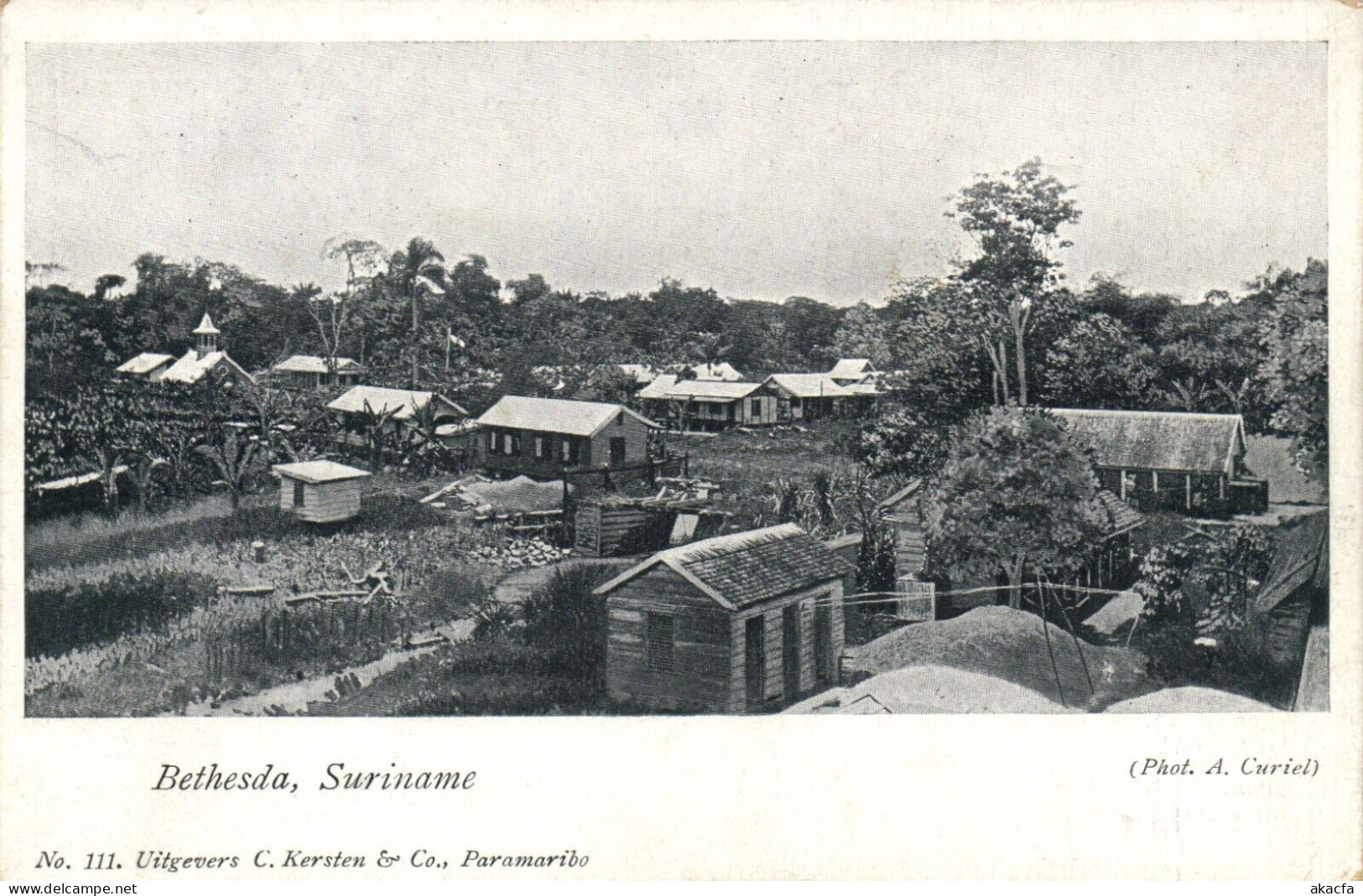 PC SURINAME BETHESDA VIEW, VINTAGE POSTCARD (b53696) - Surinam