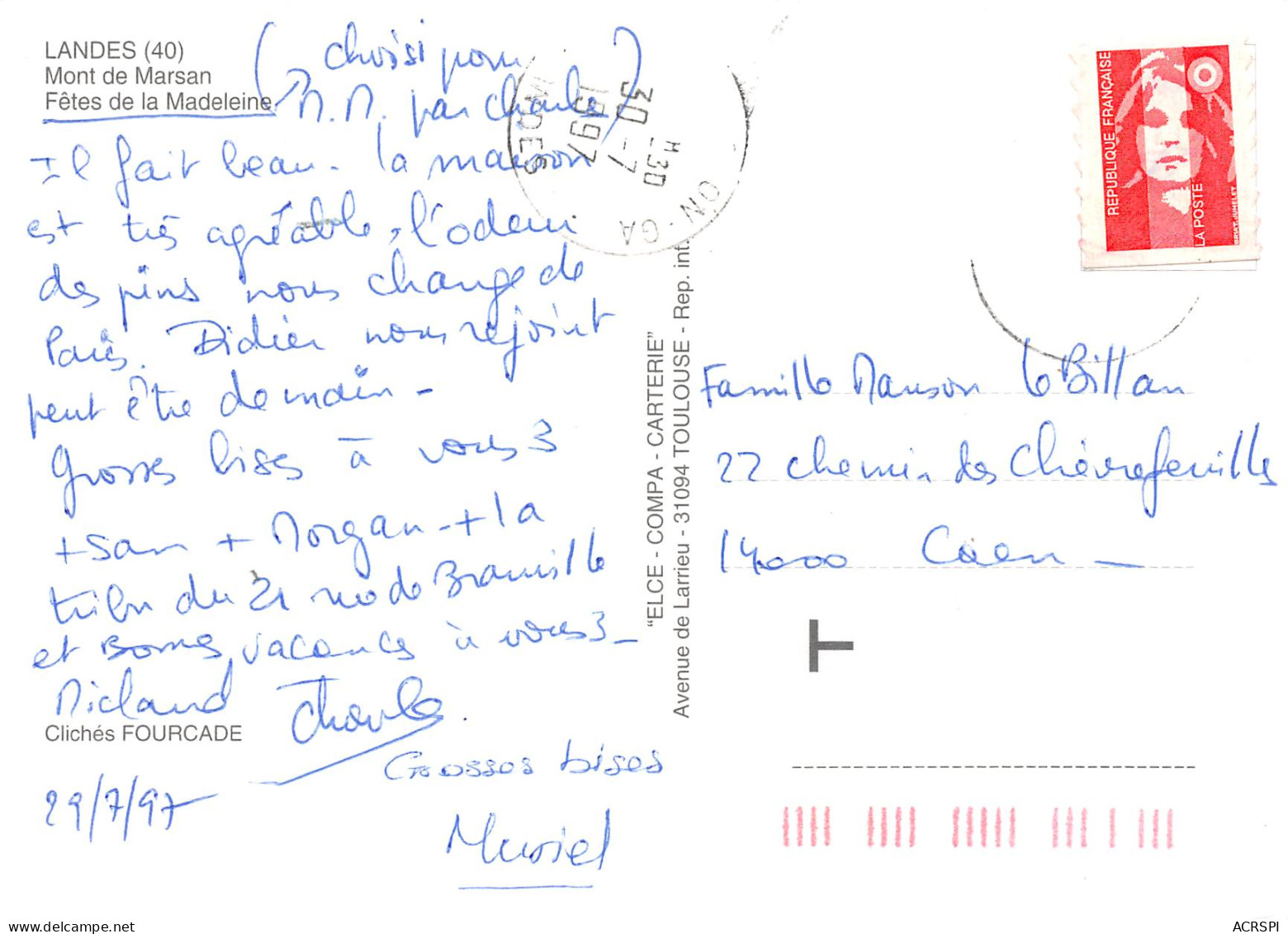 MONT DE MARSAN  Fêtes De La Madeleine      5 (scan Recto Verso)MH2969 - Mont De Marsan