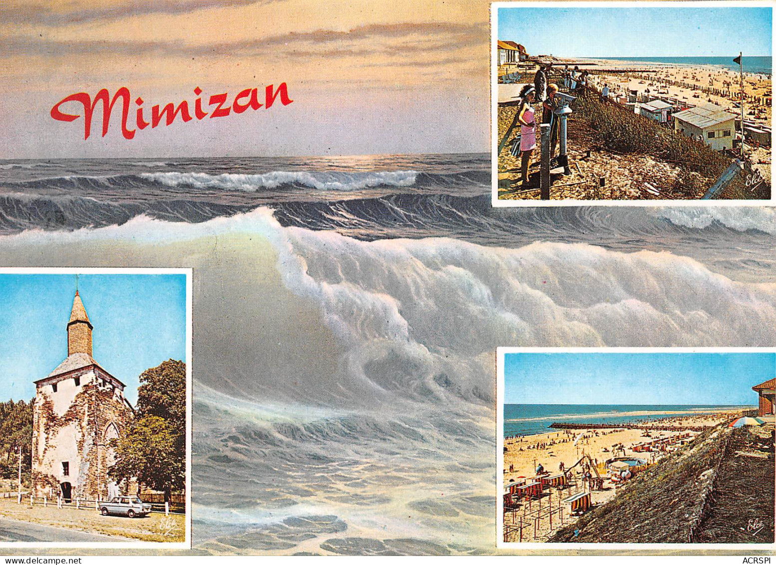 MIMIZAN   Diverses Vues     27 (scan Recto Verso)MH2969 - Mimizan Plage