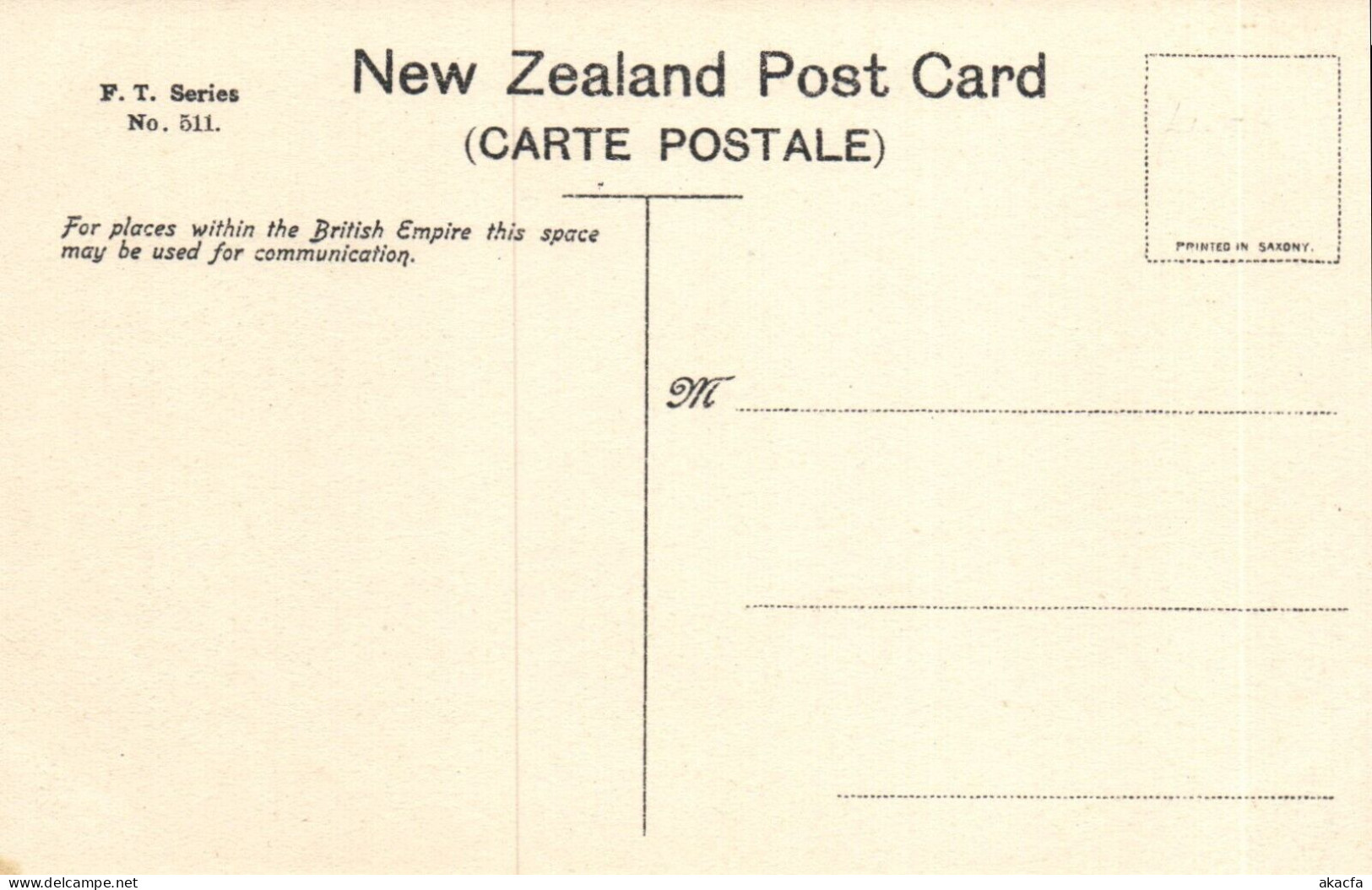 PC NEW ZEALAND PORT CHALMERS, VINTAGE POSTCARD (b53660) - Nuova Zelanda