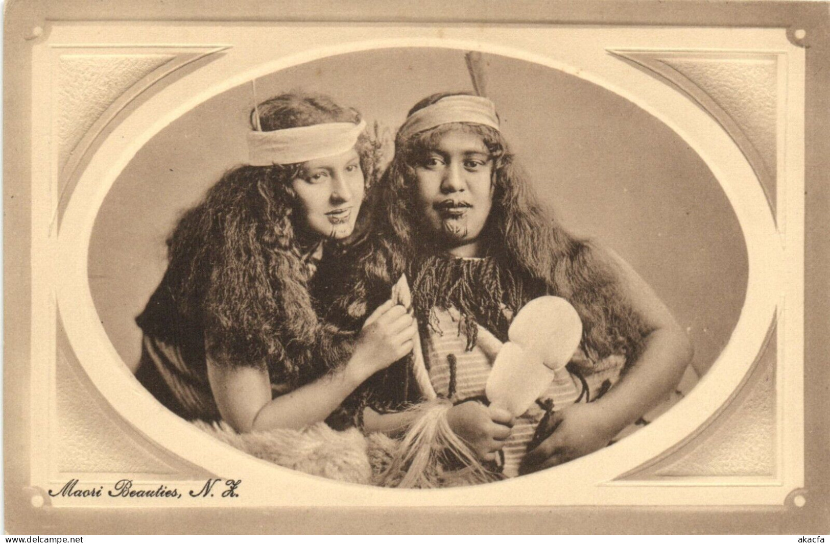 PC NEW ZEALAND MAORI BEAUTIES TYPES, VINTAGE POSTCARD (b53641) - Neuseeland