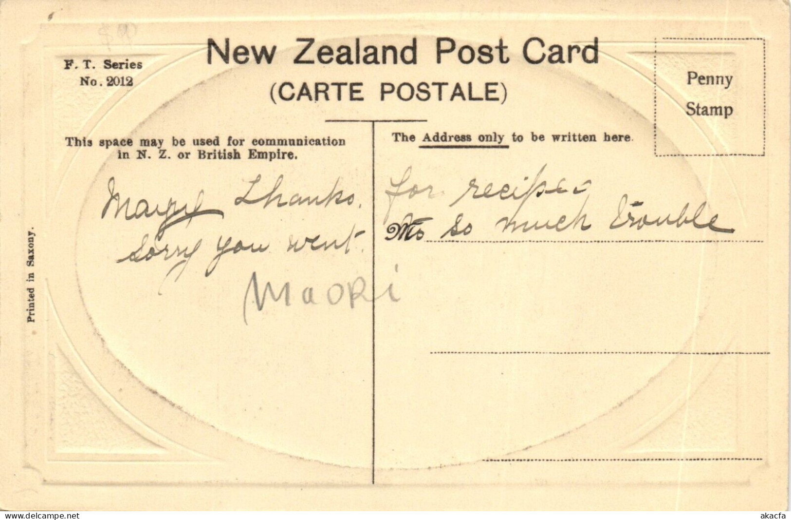 PC NEW ZEALAND MAORI BEAUTIES TYPES, VINTAGE POSTCARD (b53641) - Nouvelle-Zélande