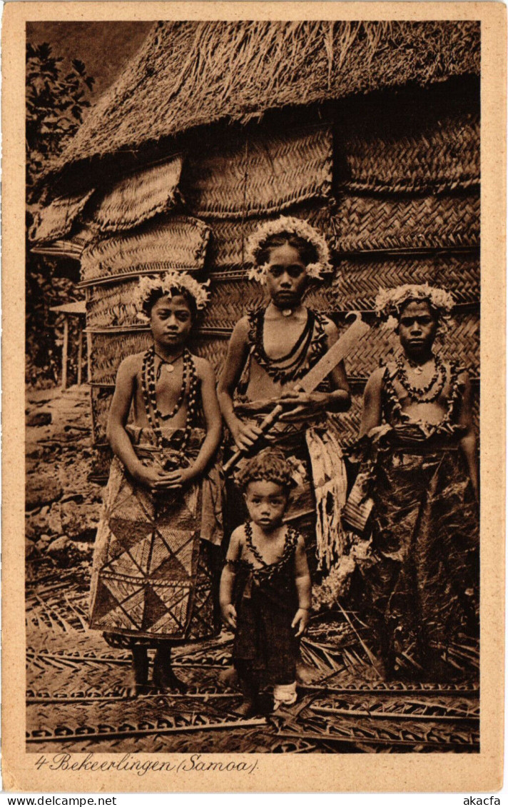 PC SAMOA, MISSIE DER PATERS MARISTEN, Vintage Postcard (b53610) - Samoa