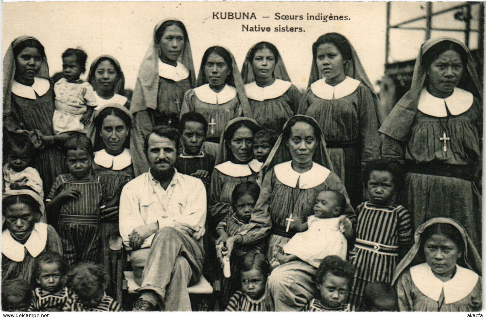 PC NEW GUINEA, KUBUNA, SCEURS INDIGÉNES, Vintage Postcard (b53580) - Papua-Neuguinea