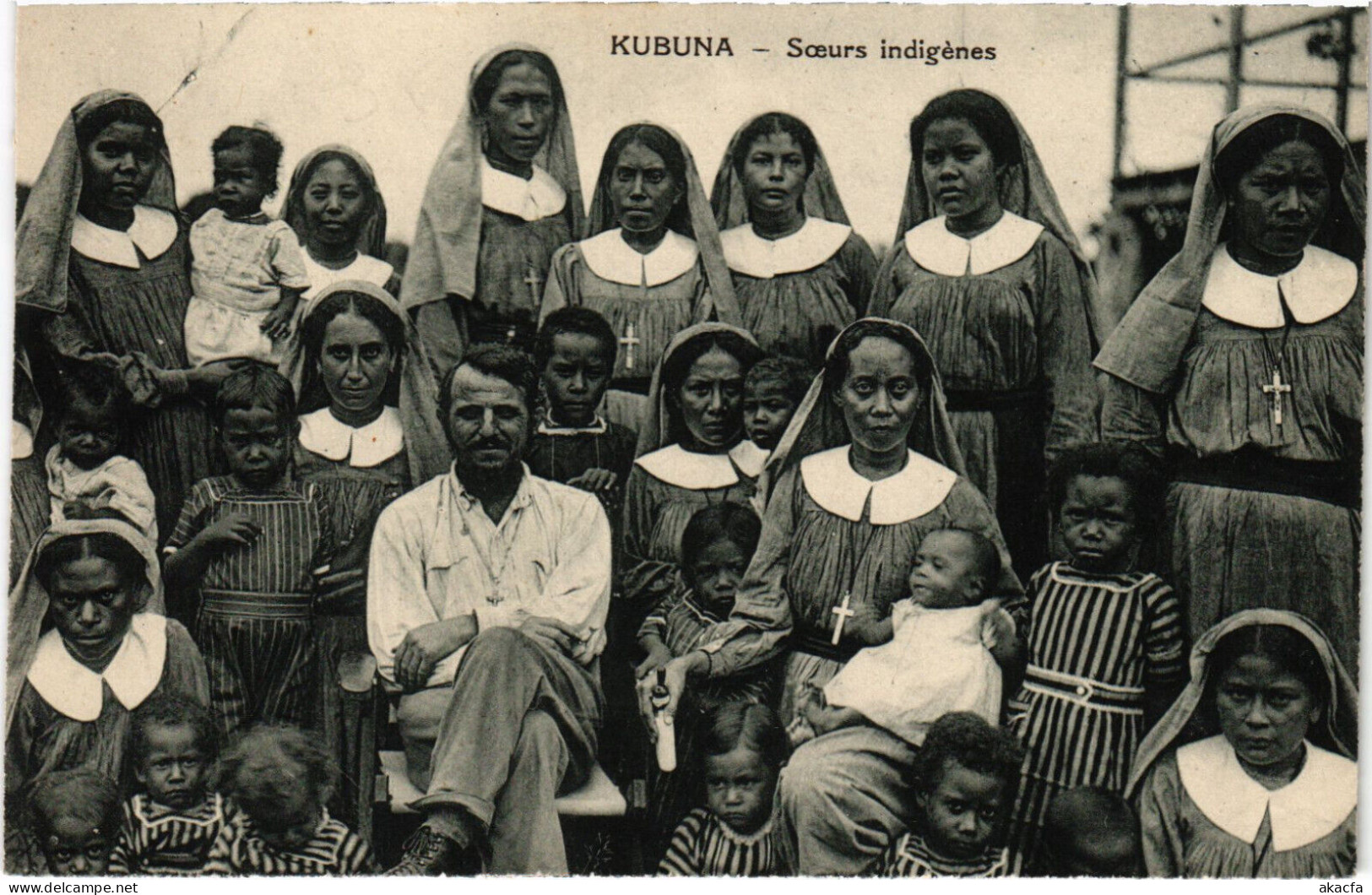 PC NEW GUINEA, KUBUNA, SCEURS INDIGÉNES, Vintage Postcard (b53578) - Papua Nueva Guinea